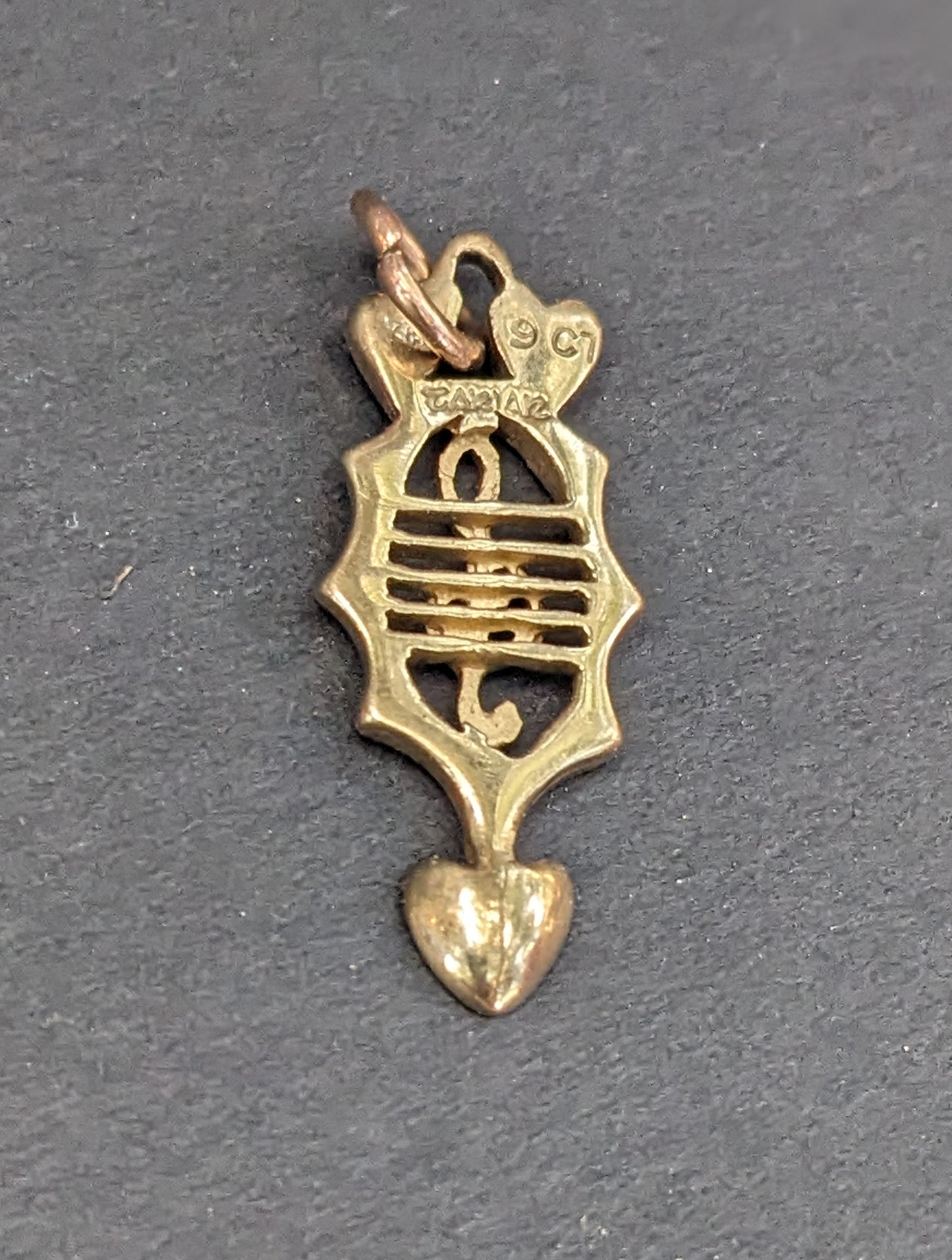 9k Gold Celtic Love Spoon Pendant