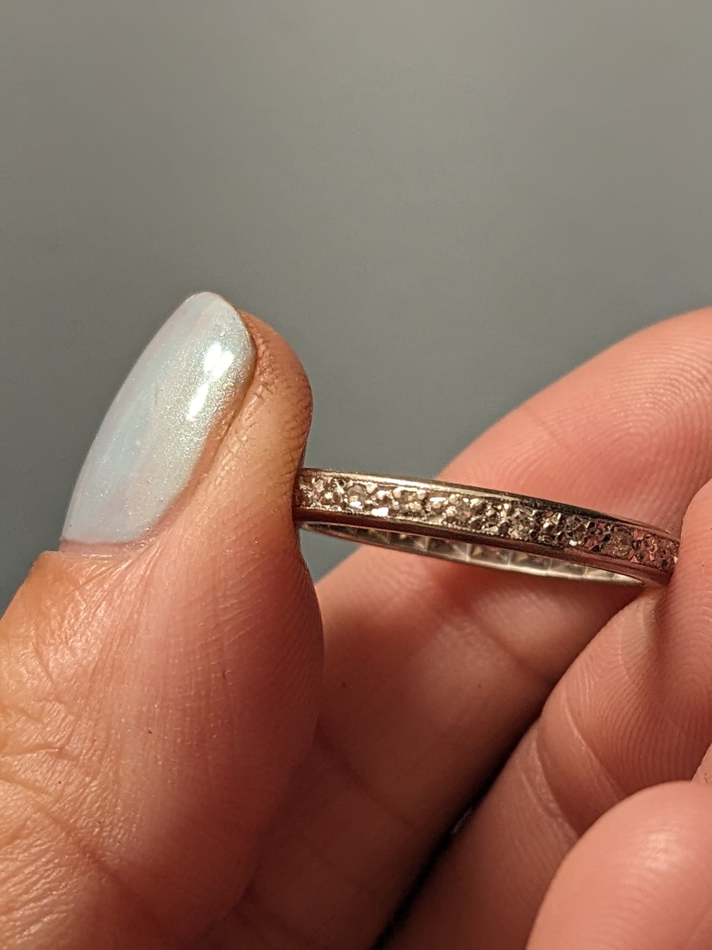 Platinum and Diamond Art Deco Eternity Band (14)