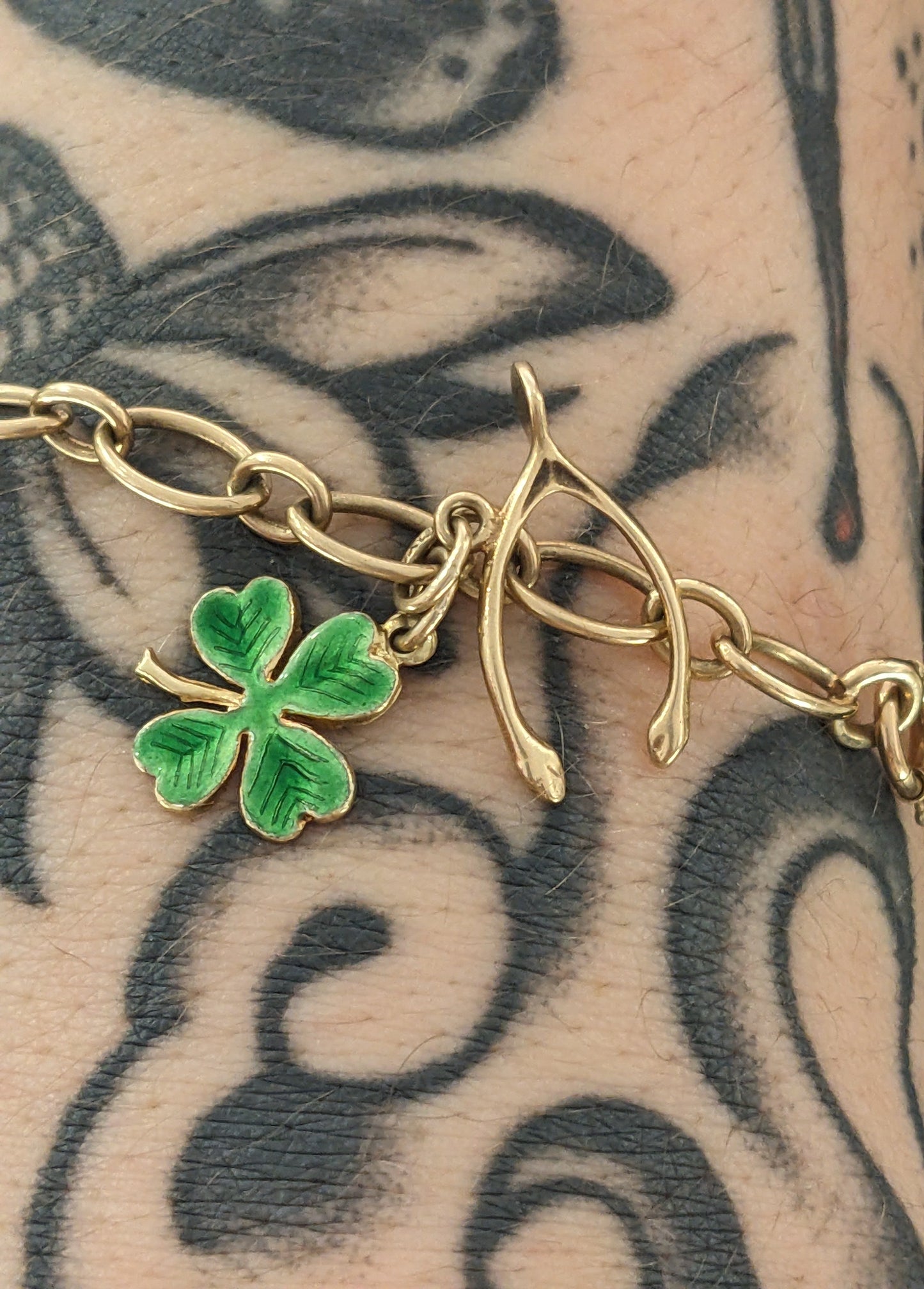 14k Gold Charm Bracelet