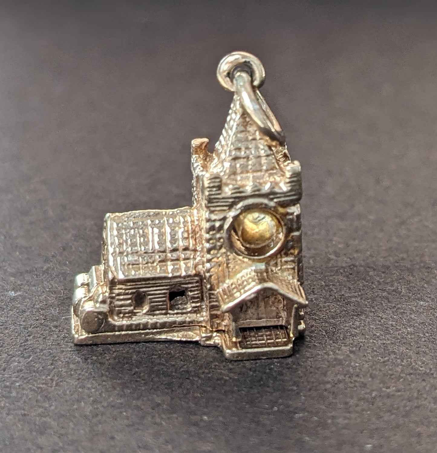 9k Gold Hinged Cathedral Charm