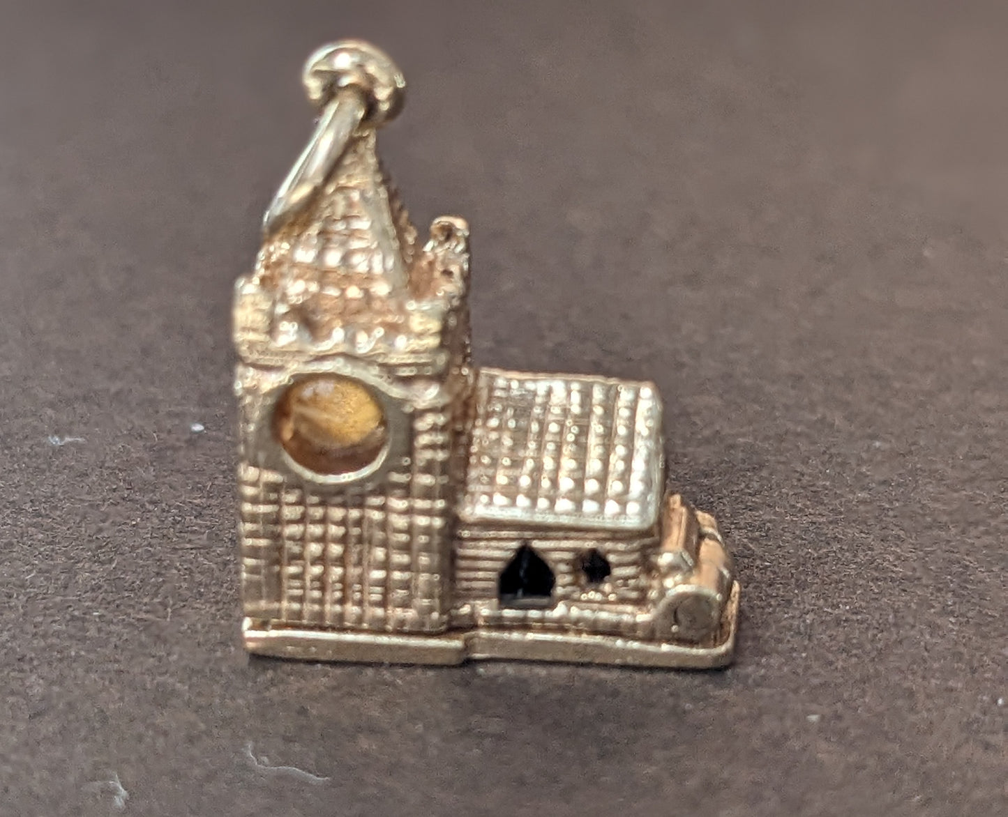 9k Gold Hinged Cathedral Charm