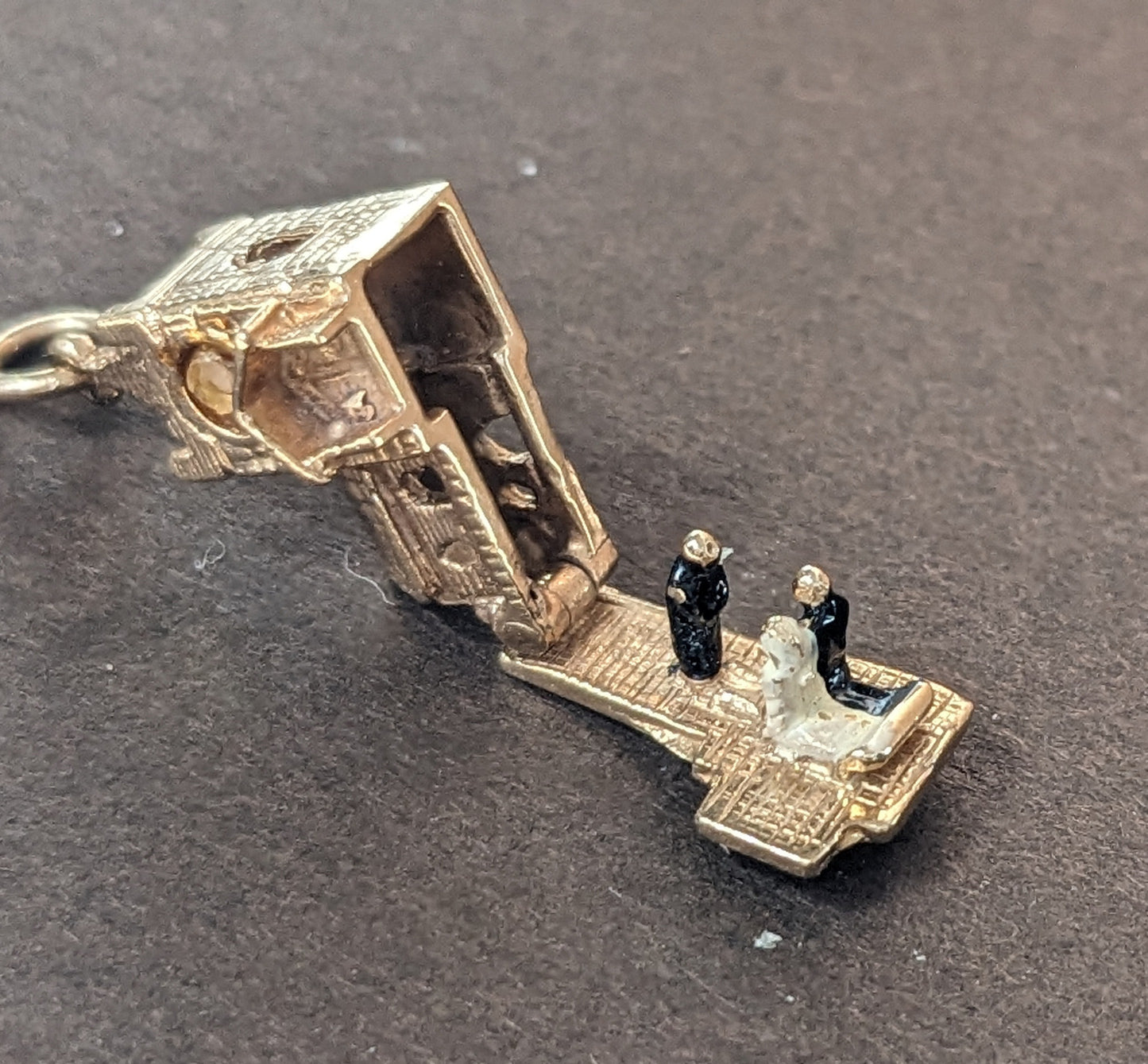 9k Gold Hinged Cathedral Charm