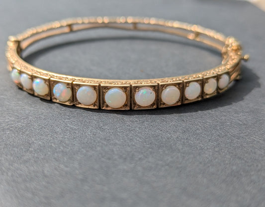 9k Opal Bangle Bracelet