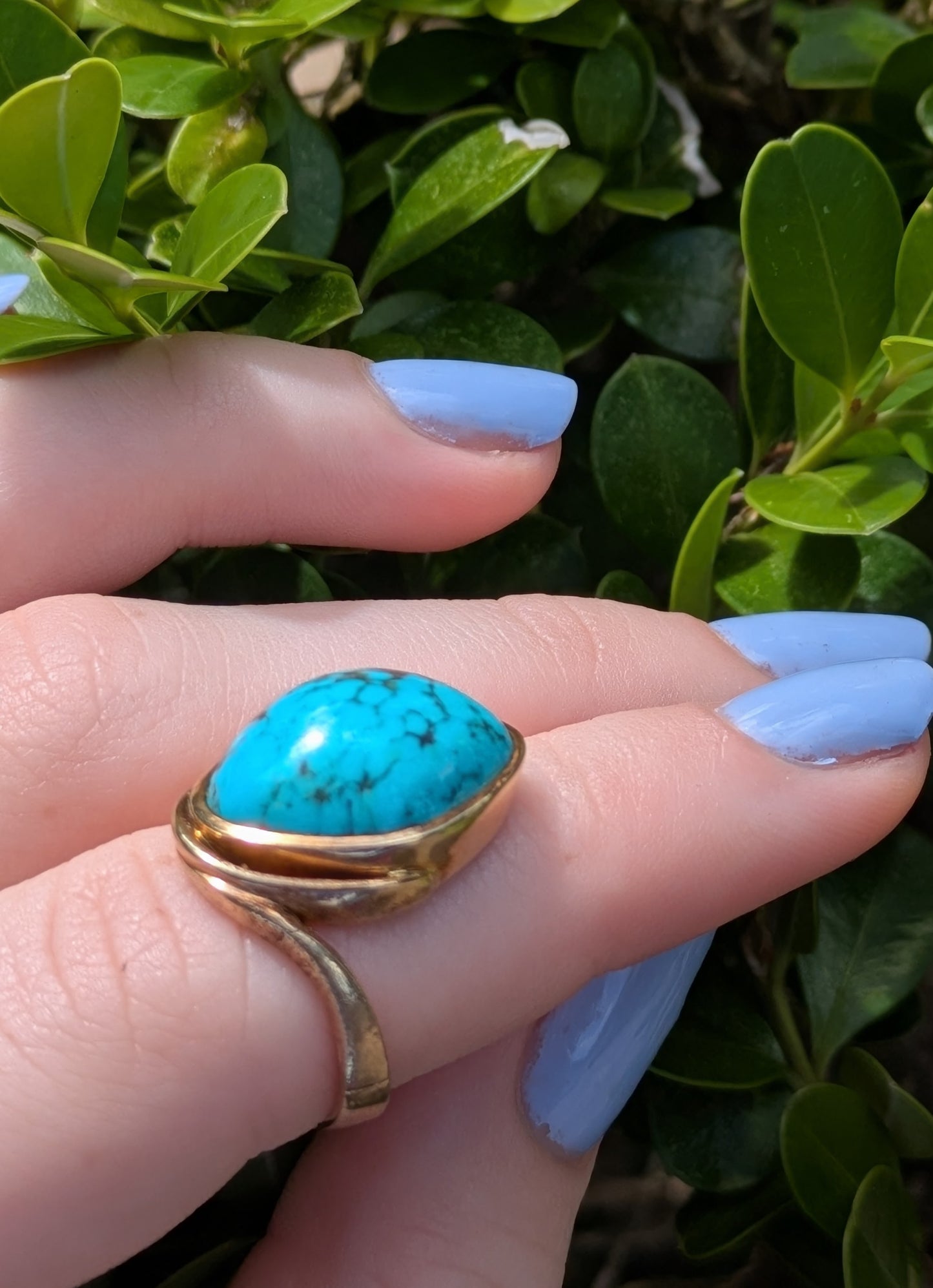 14kt German Turqoise Ring Circa ealy 1930's