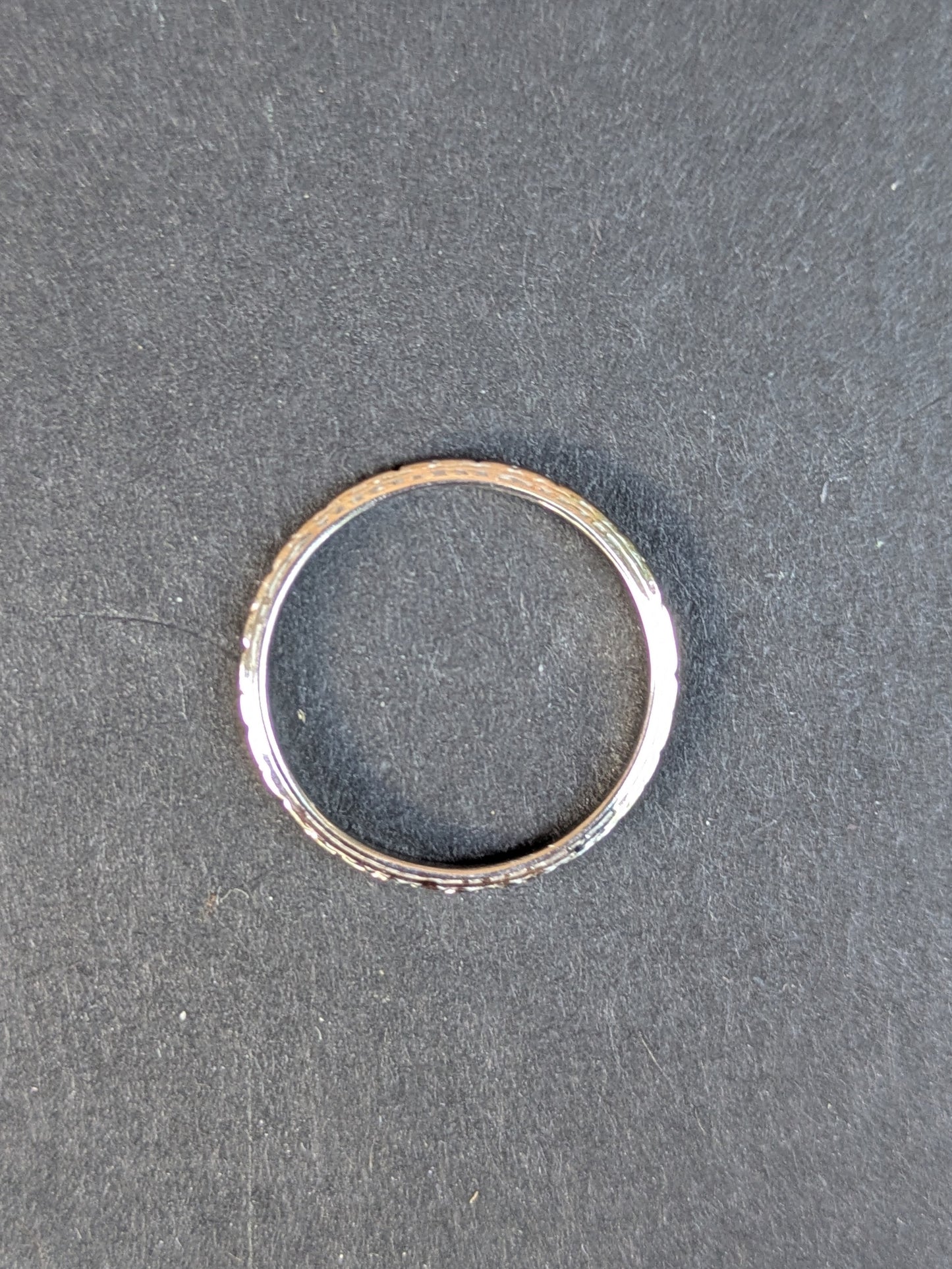 Platinum Diamond Patterned Band