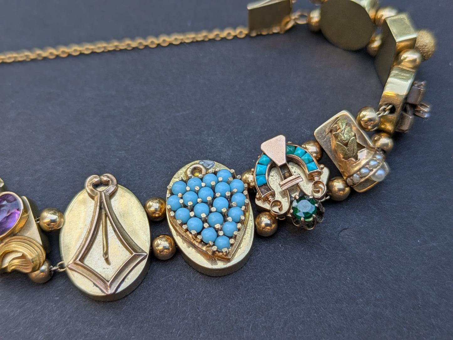 14k Graduated Slide Bracelet
