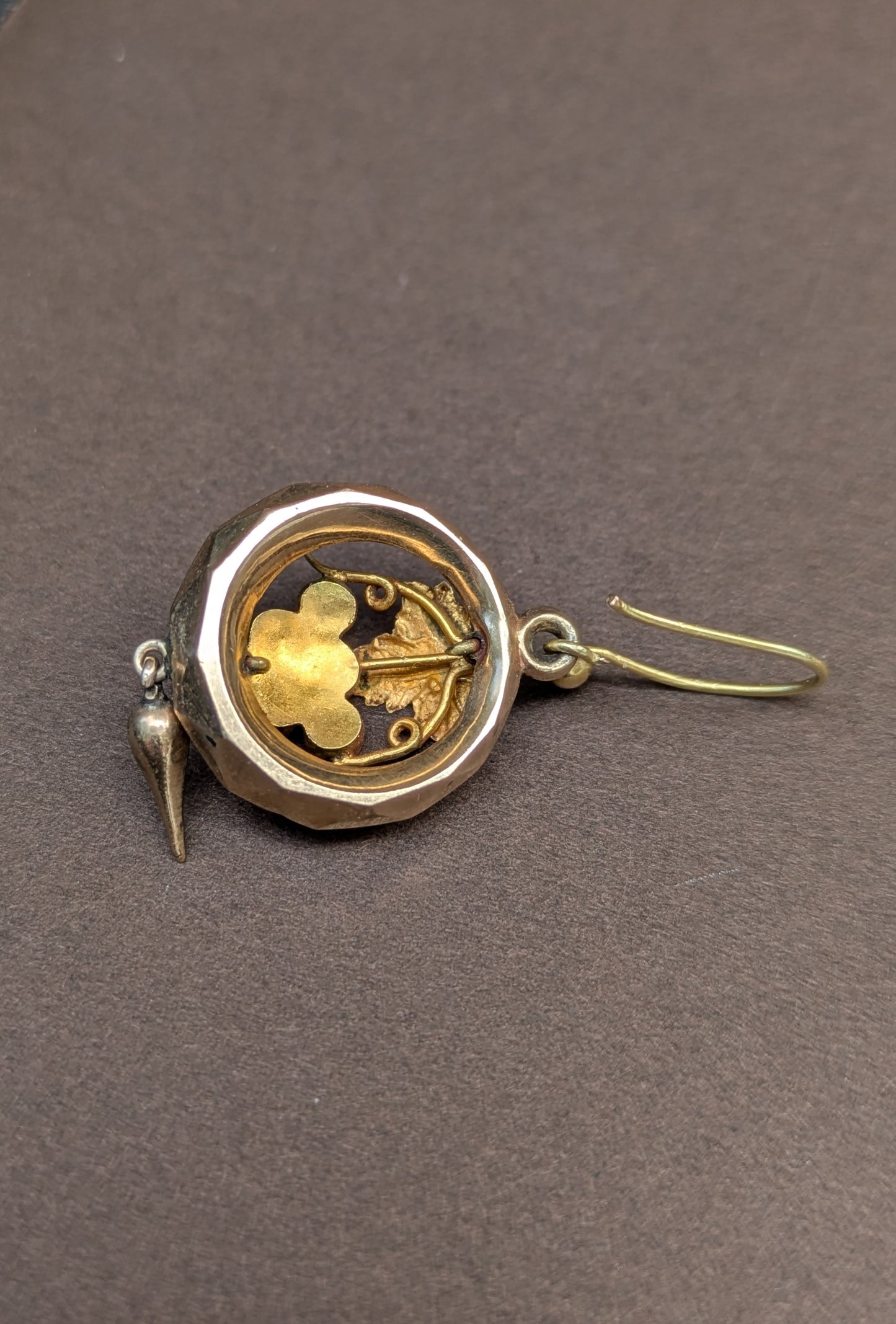 14kt Victorian Era Grape Cluster Earrings