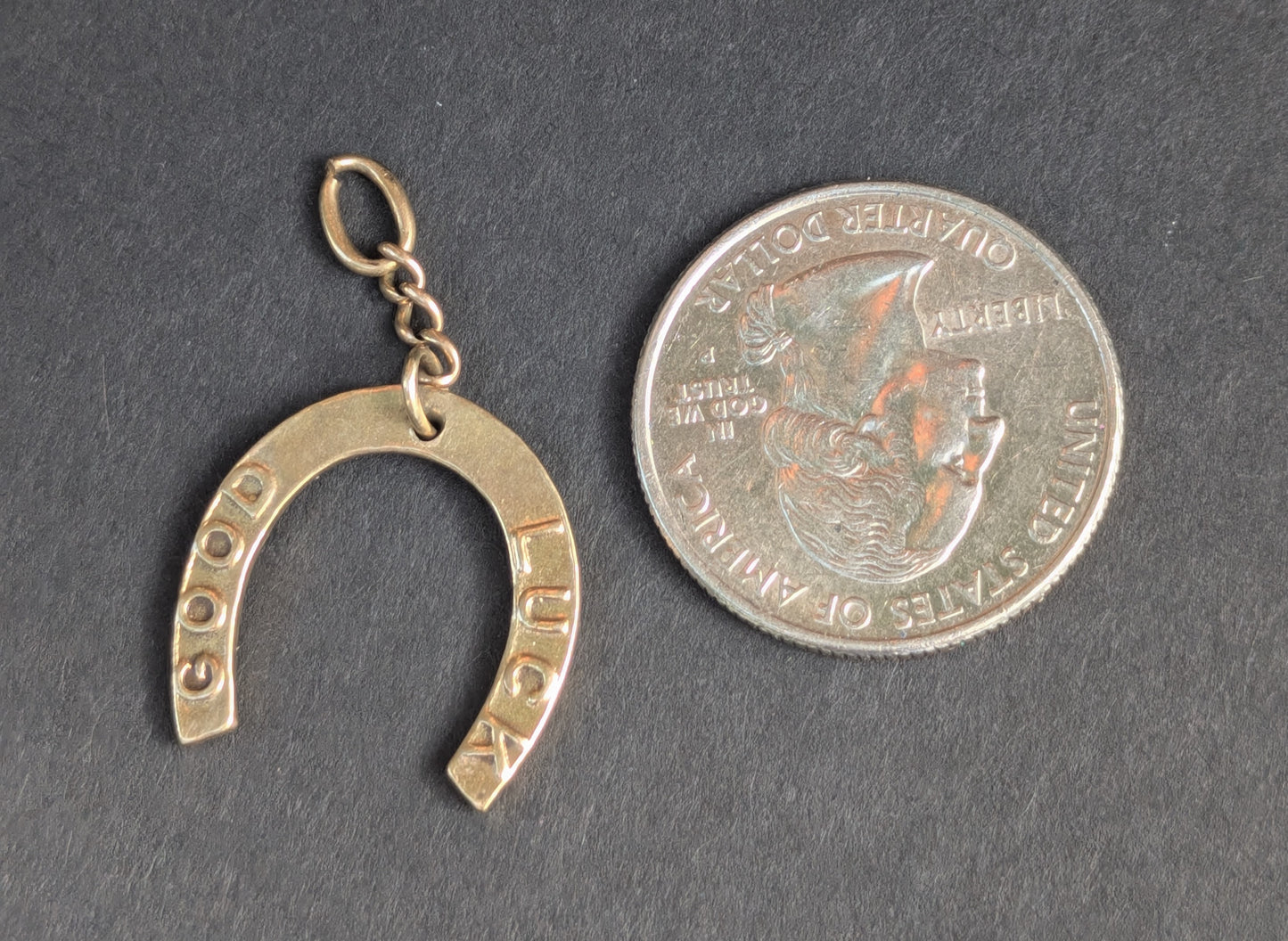 14kt Horseshoe Pendant