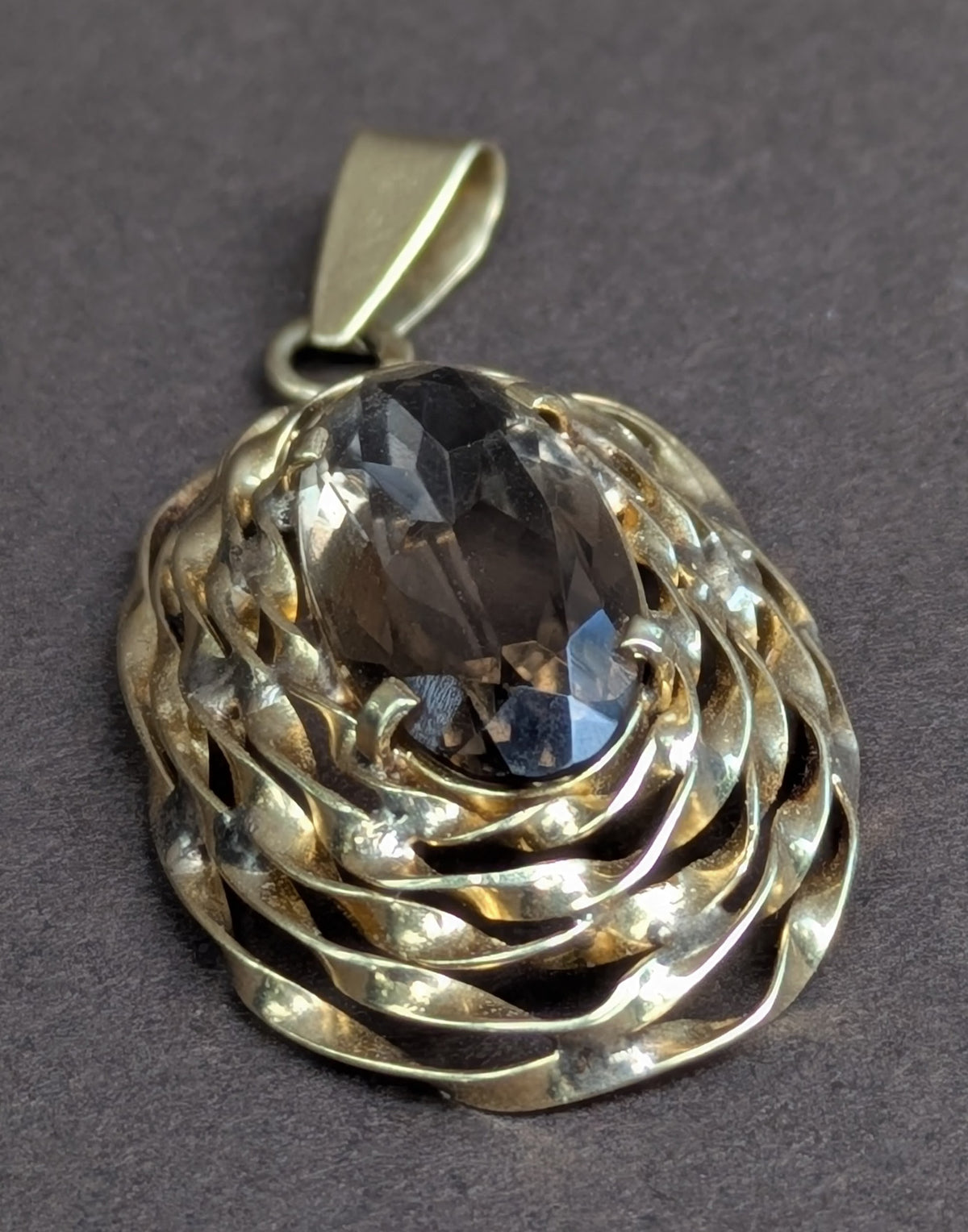 German 14k Citrine Pendant