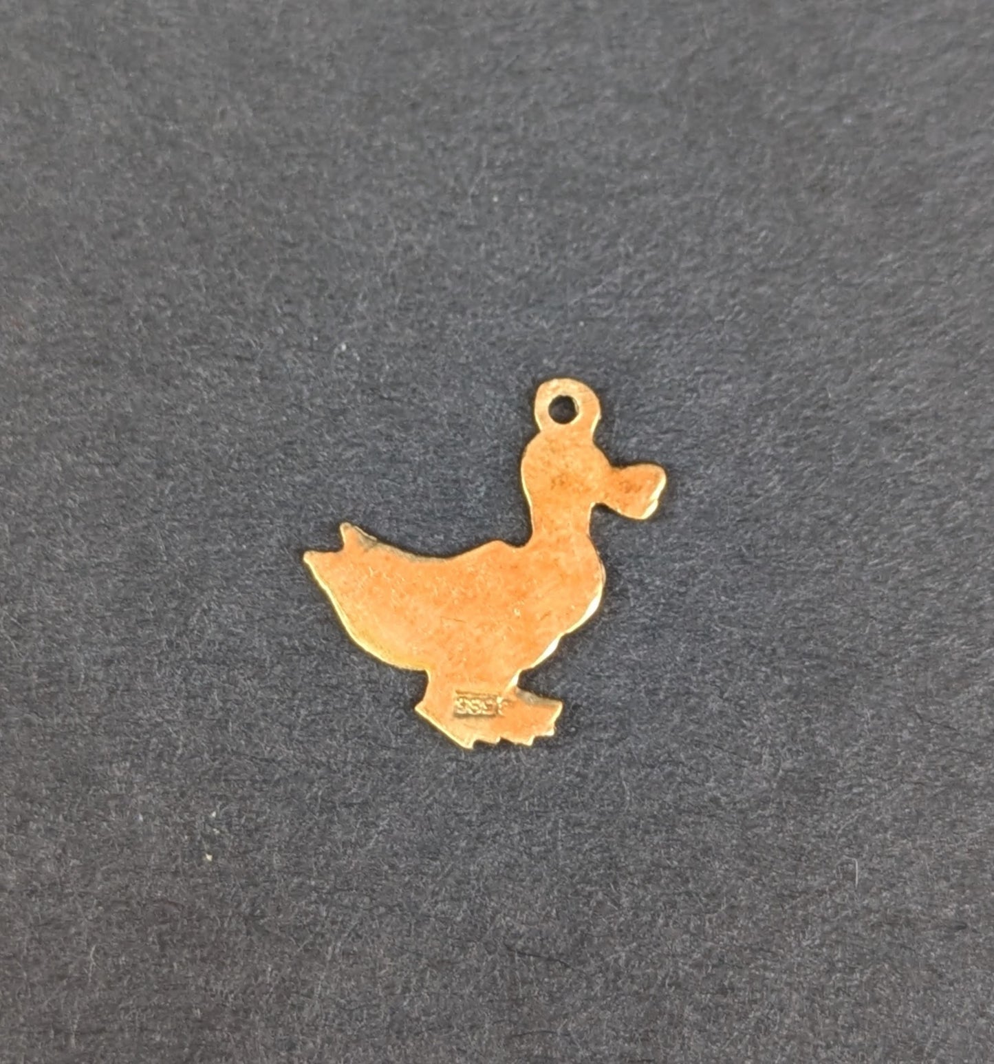 14kt Enamel Duck Charm