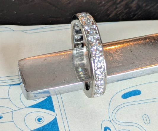 18kt White Gold Eternity Band