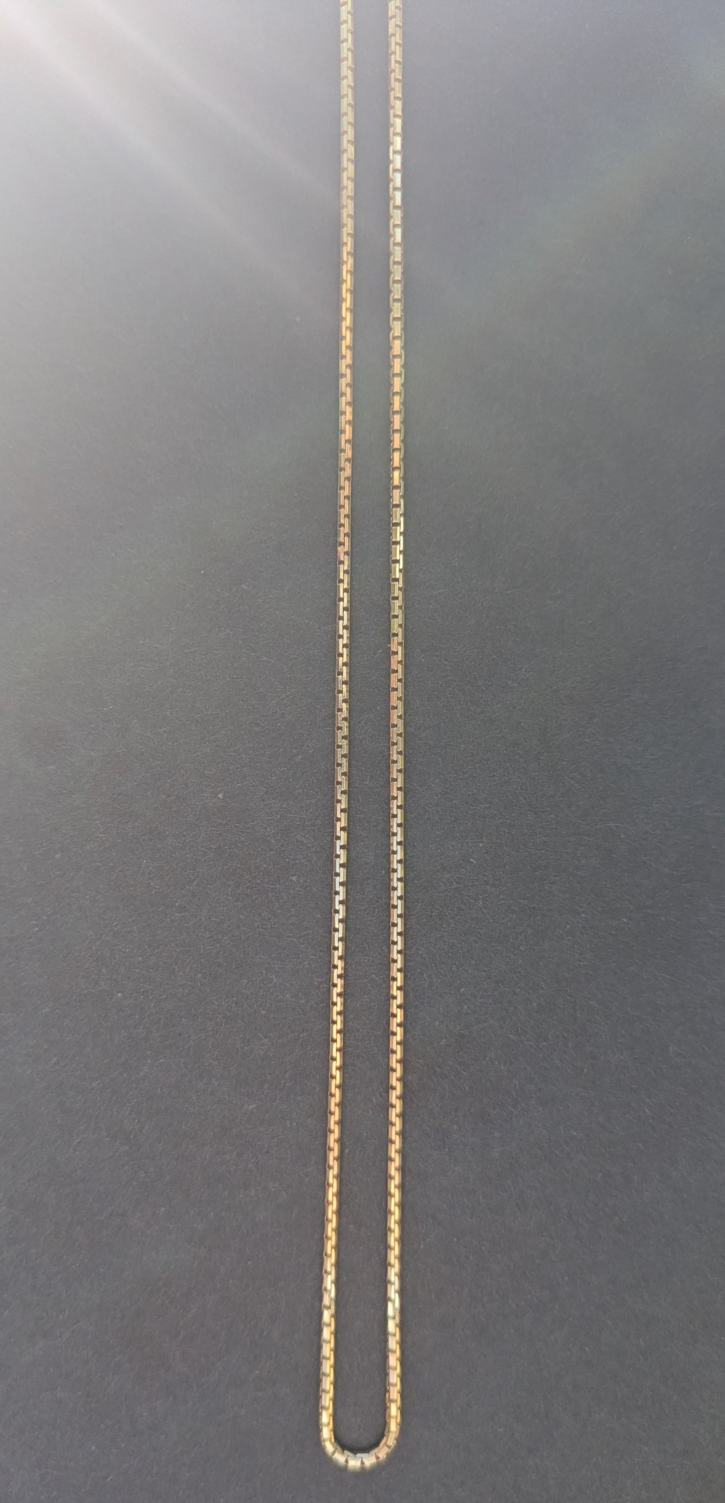 14kt Elongated Box Chain - Estate