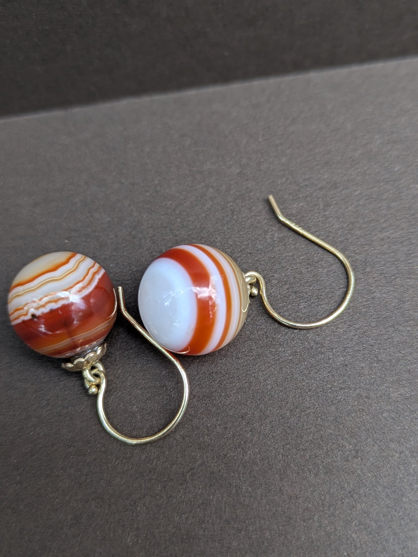 14kt Agate Earrings