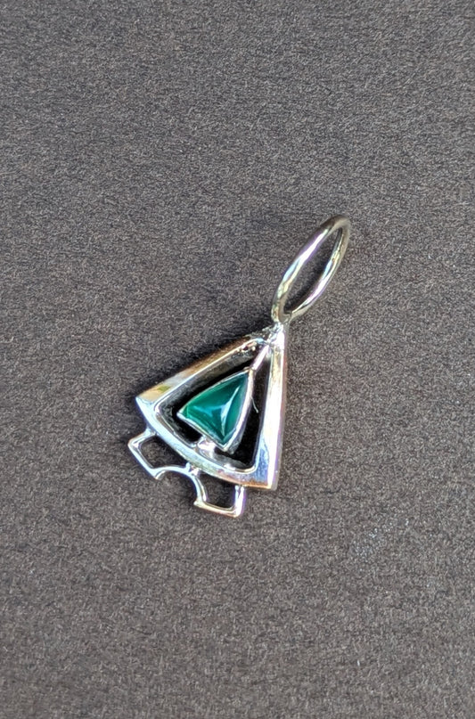 14kt White Gold Art Deco Charm from Stickpin