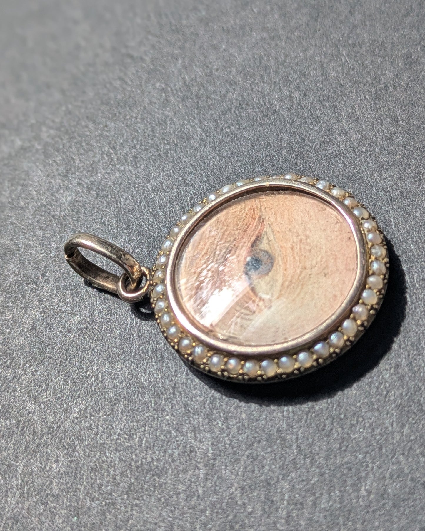 Lover's Eye with Seed Pearl Surround