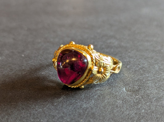 14k Pink Tourmaline Ring