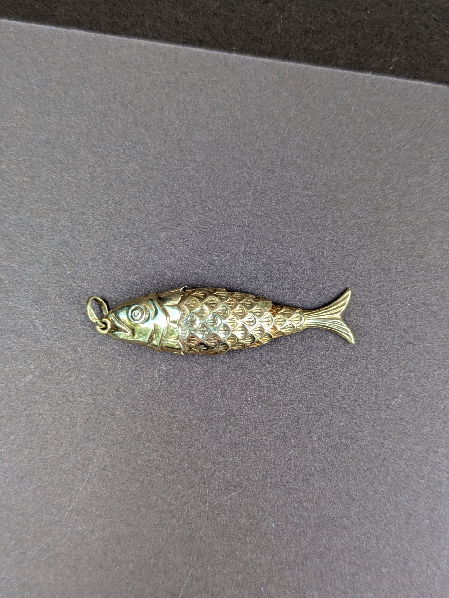 14kt Moveable Fish Pendant