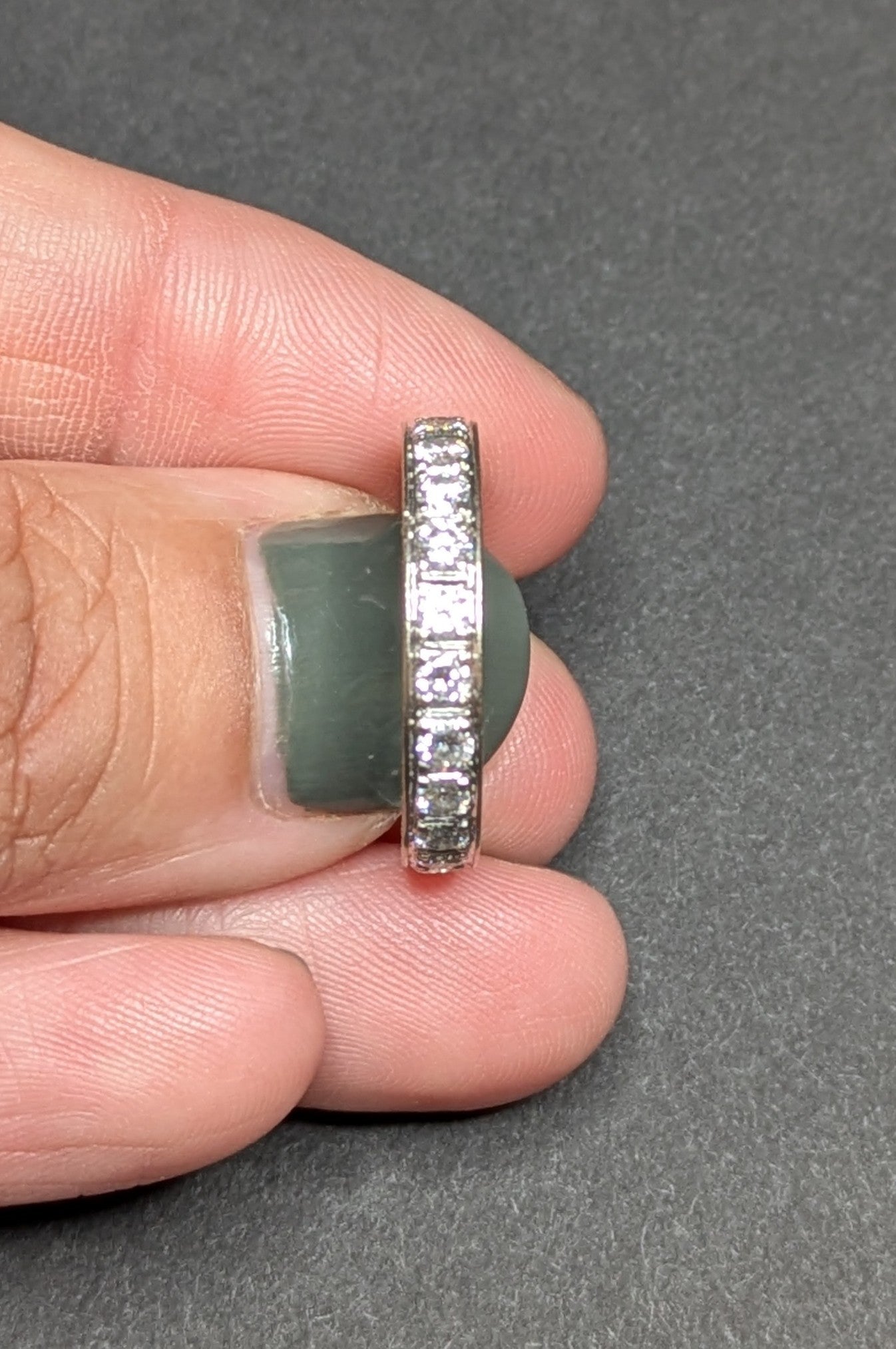 14k White Gold and Diamond Anniversary Band