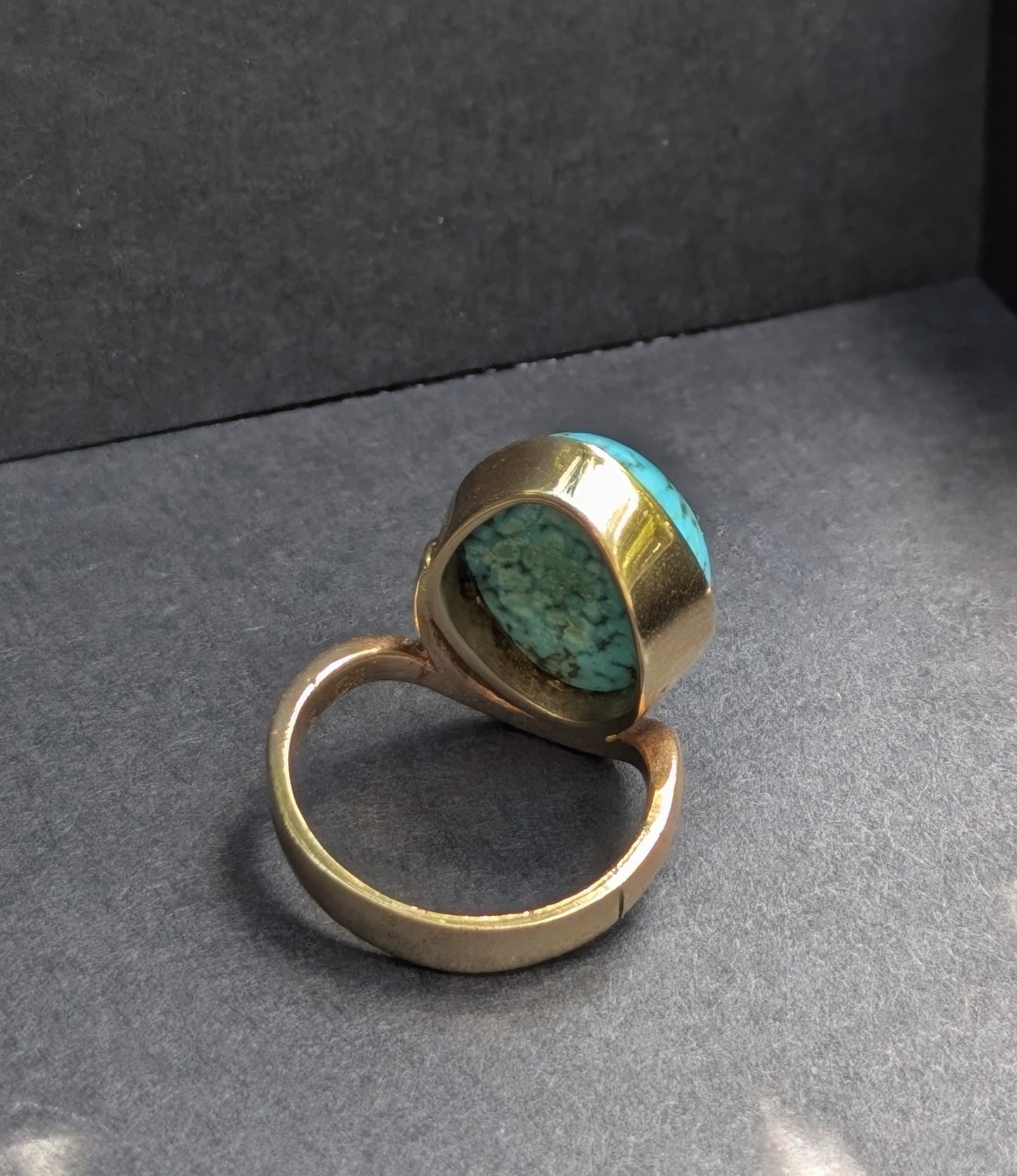 14kt German Turqoise Ring Circa ealy 1930's