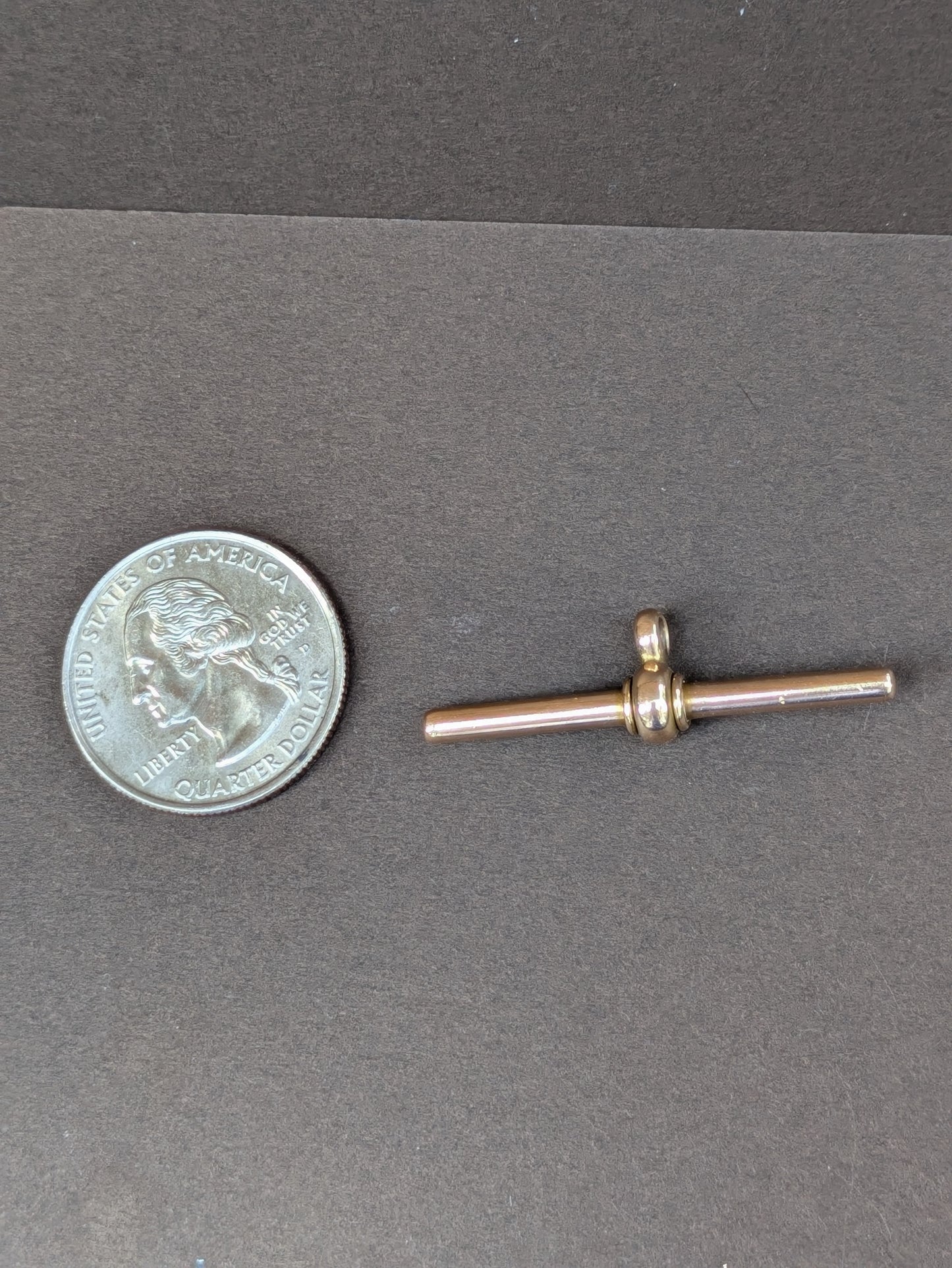 15kt English Hallmarked Solid T-Bar