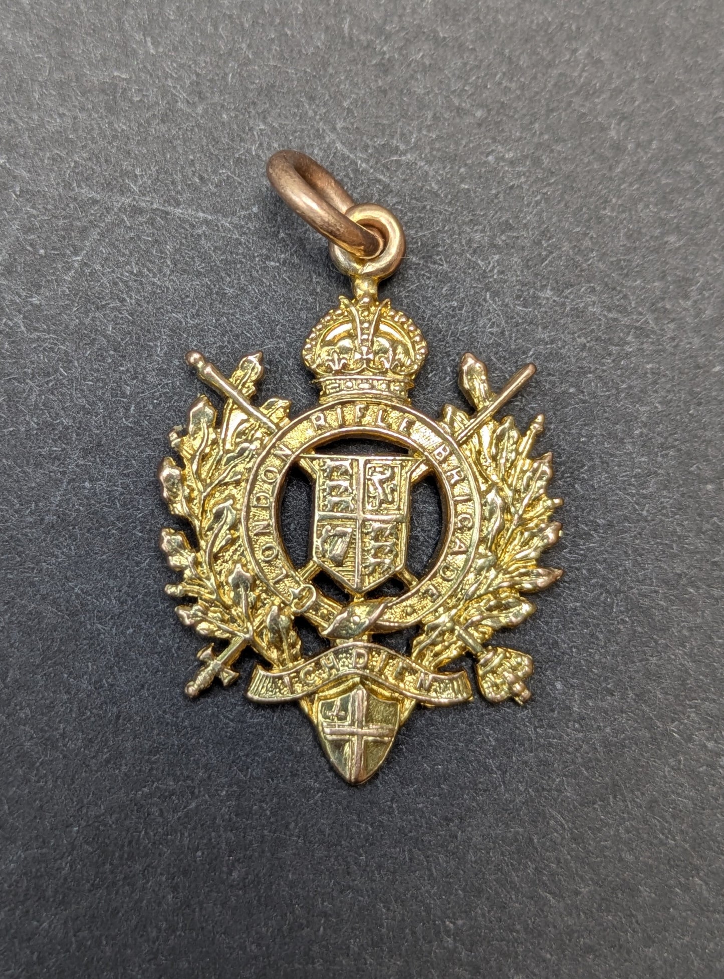 1905 9k London Rifle Award Pendant