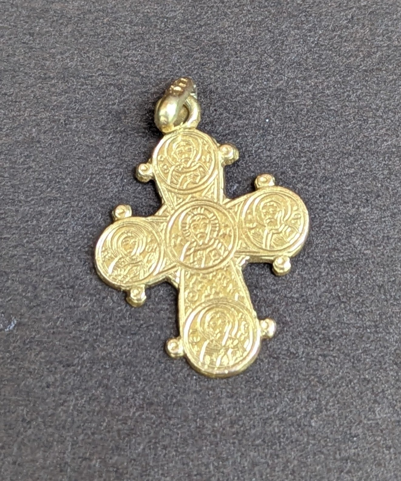 14kt Byzantine Cross Charm