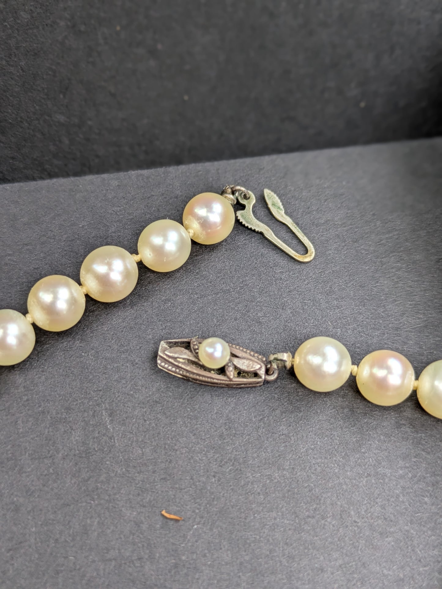 Original Mikimoto Pearl Necklace with Sterling Clasp