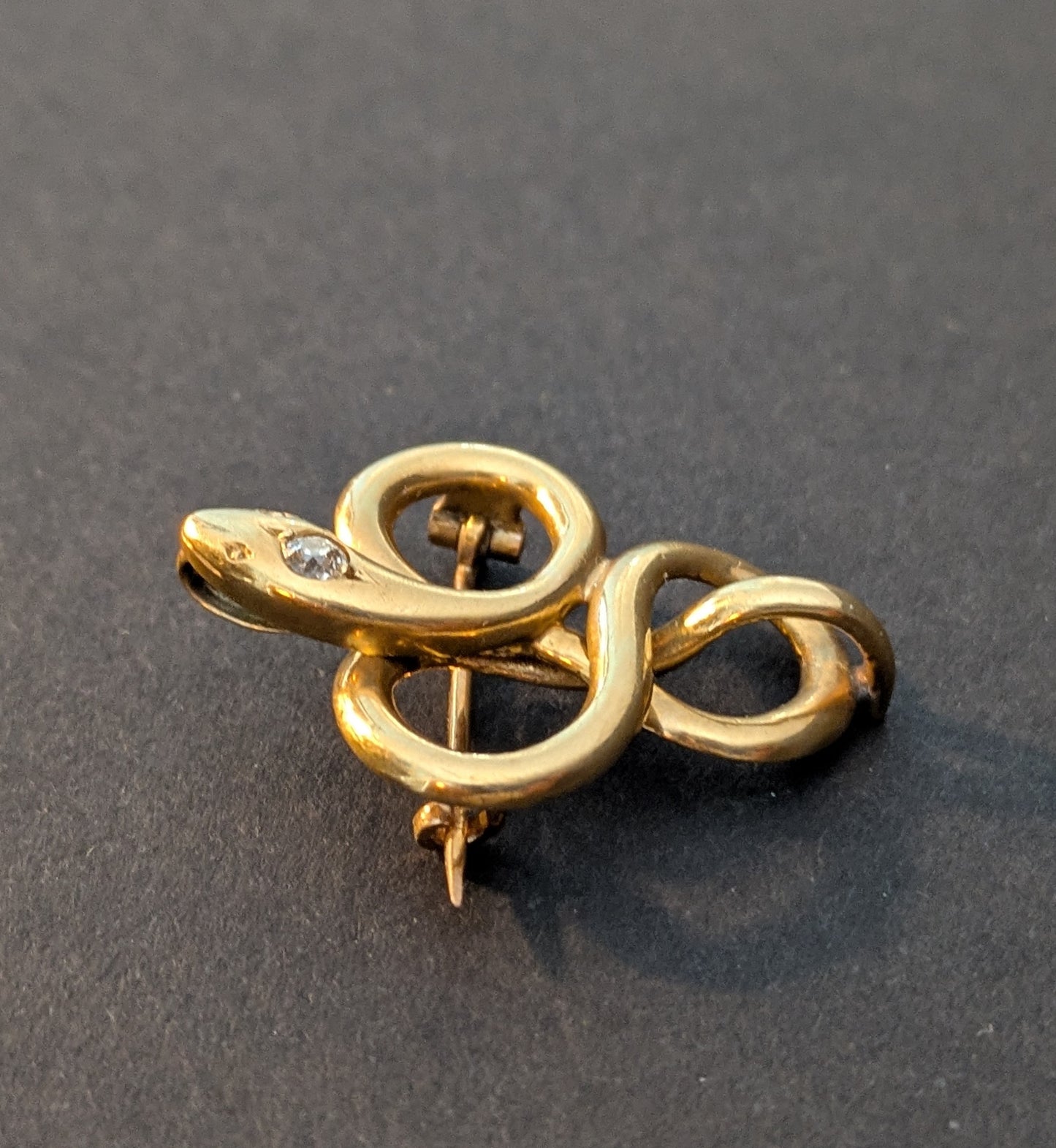 18kt French Snake Brooch and Pendent