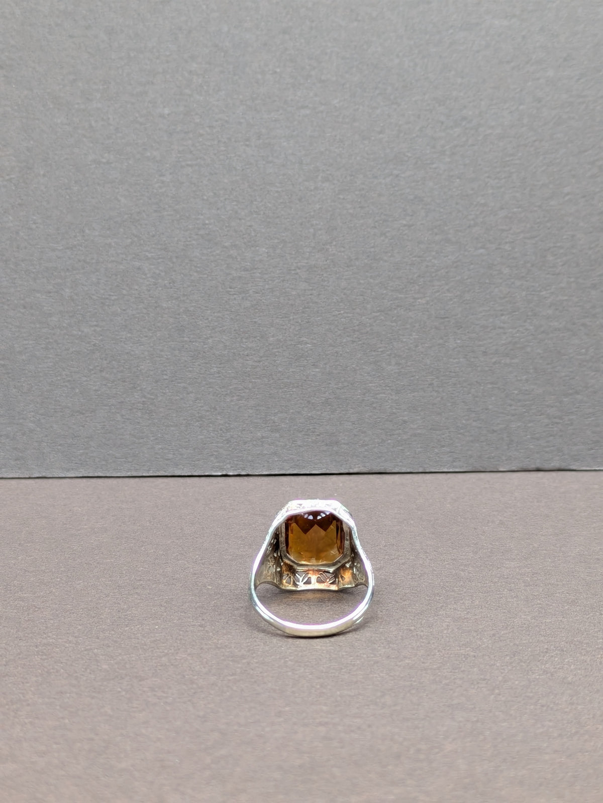 14kt White Gold Filigree Ring