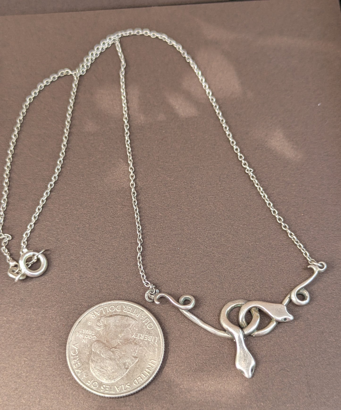 Dutch 1920's Sterling Snake Necklace