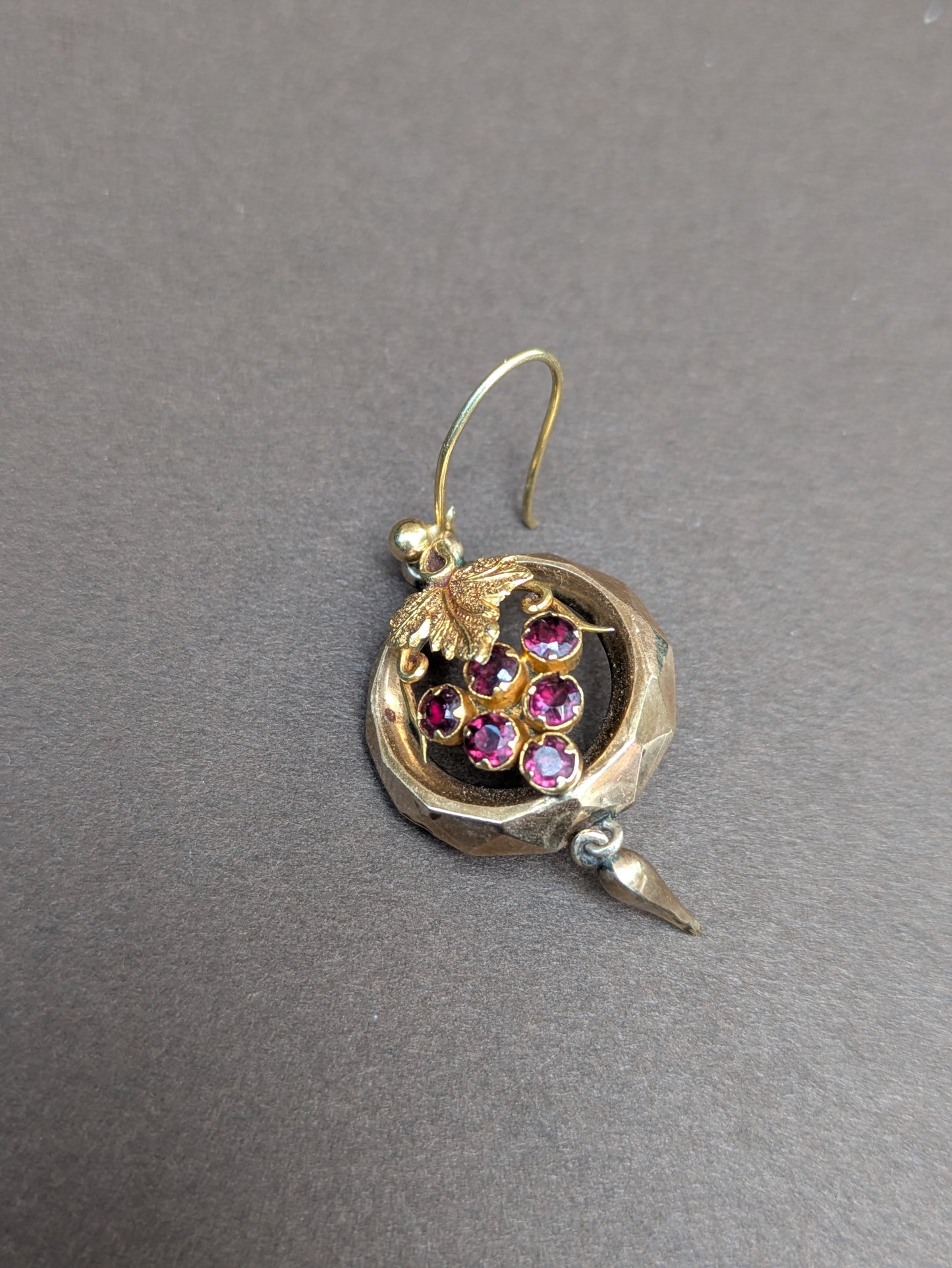 14kt Victorian Era Grape Cluster Earrings