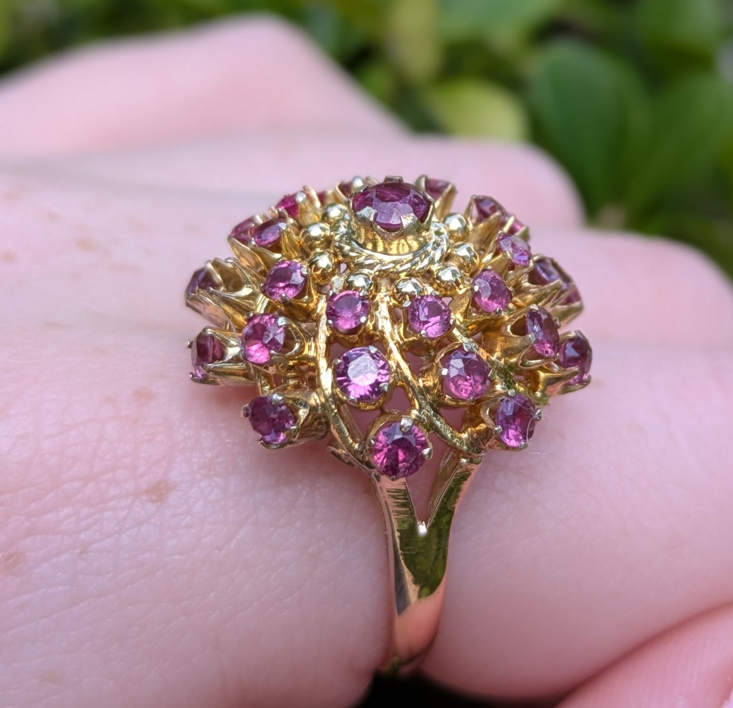 14kt 1960's Ruby Ballerina Ring