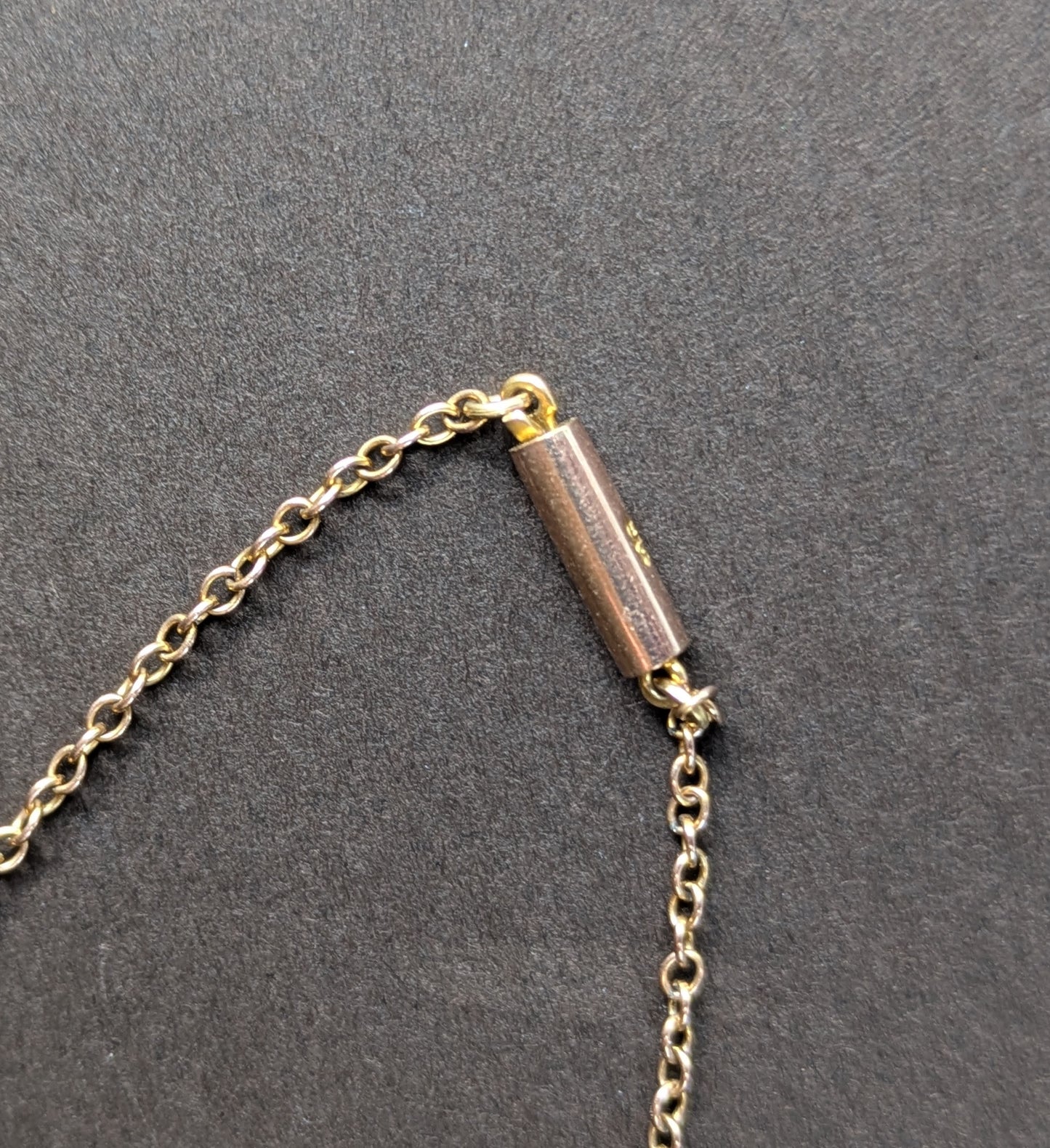 9k Art Deco Citrine and Pearl Necklace