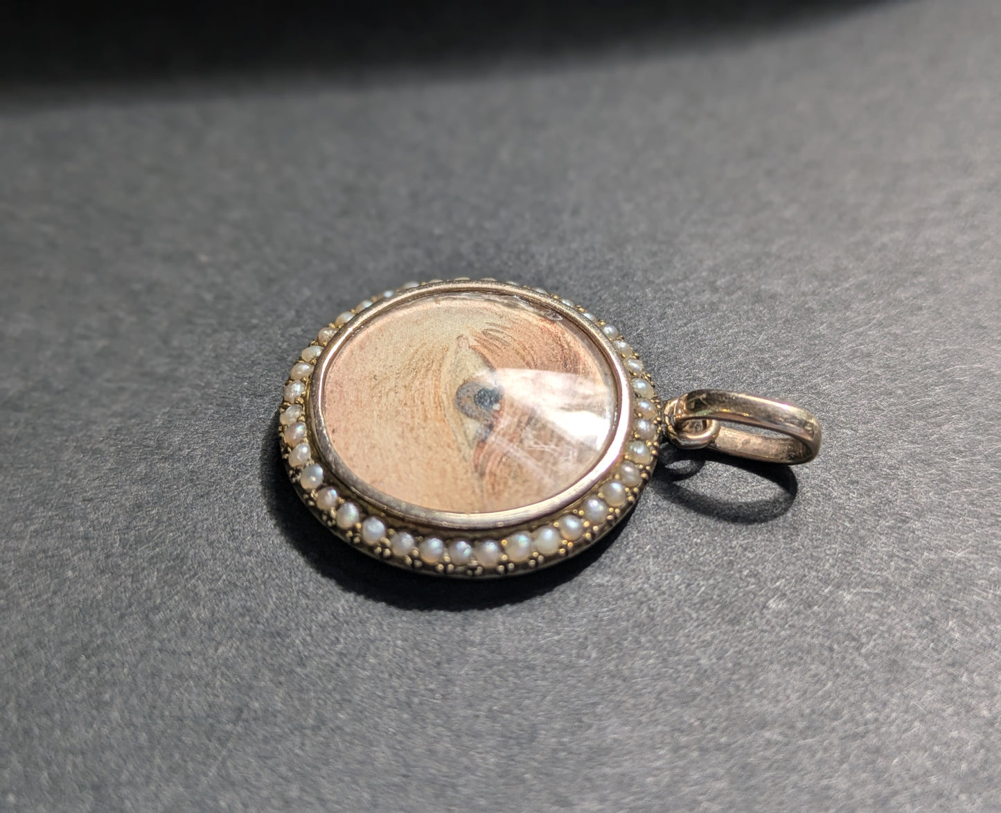 Lover's Eye with Seed Pearl Surround