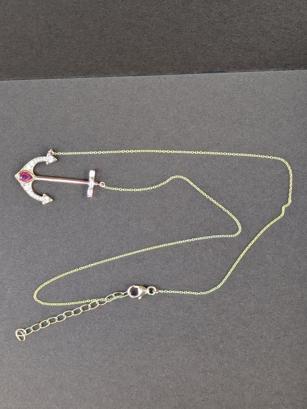 14kt Diamond Anchor Necklace