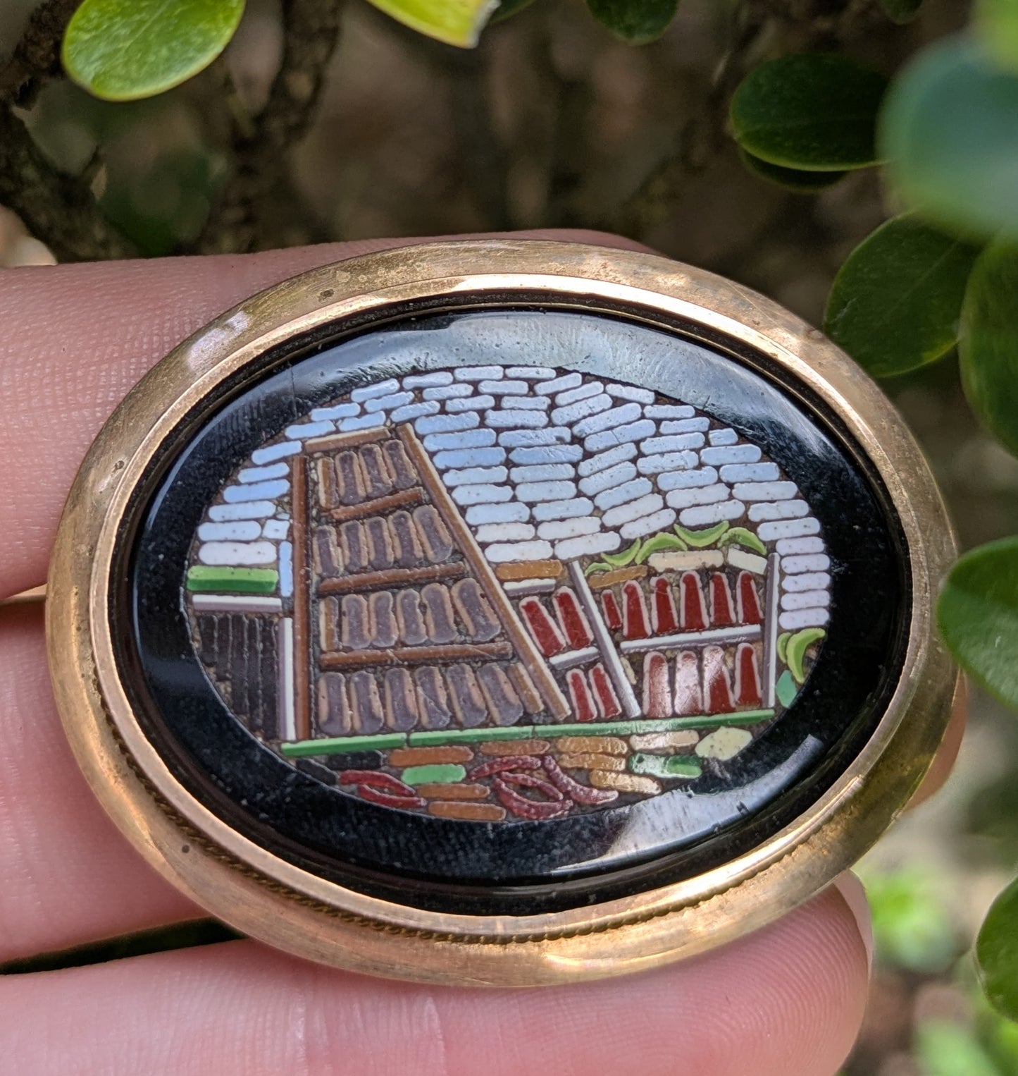 Colosseum Micro Mosaic Brooch