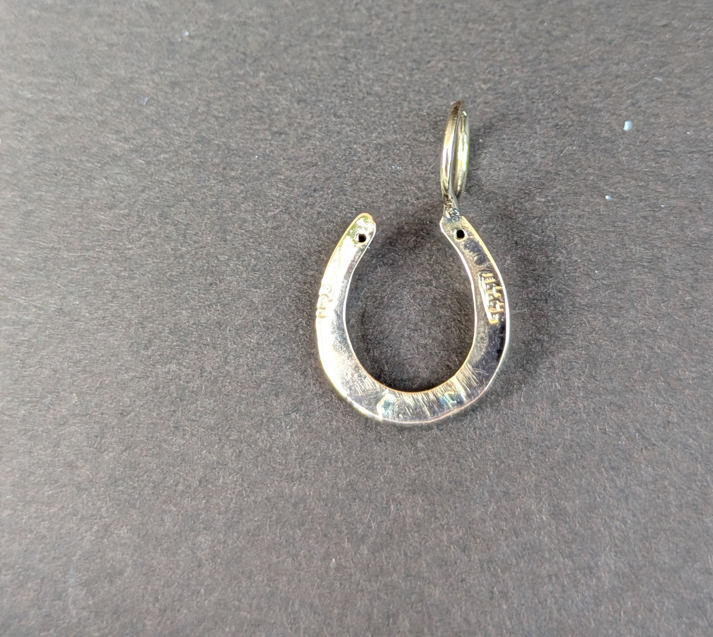 9kt English Interwar Years Horseshoe Charm Conversion