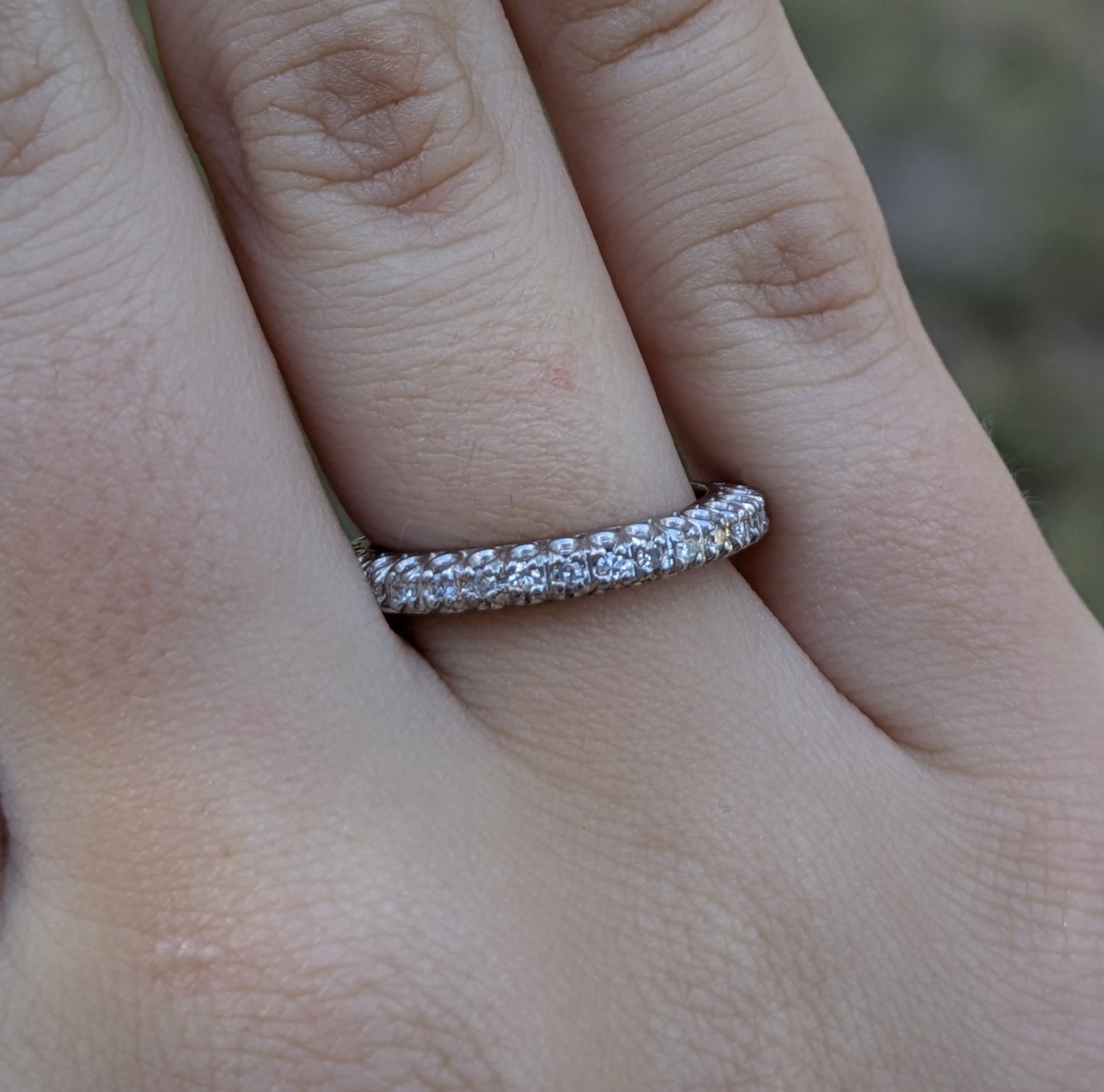Platinum 32 Prong Set Diamond Eternity Band