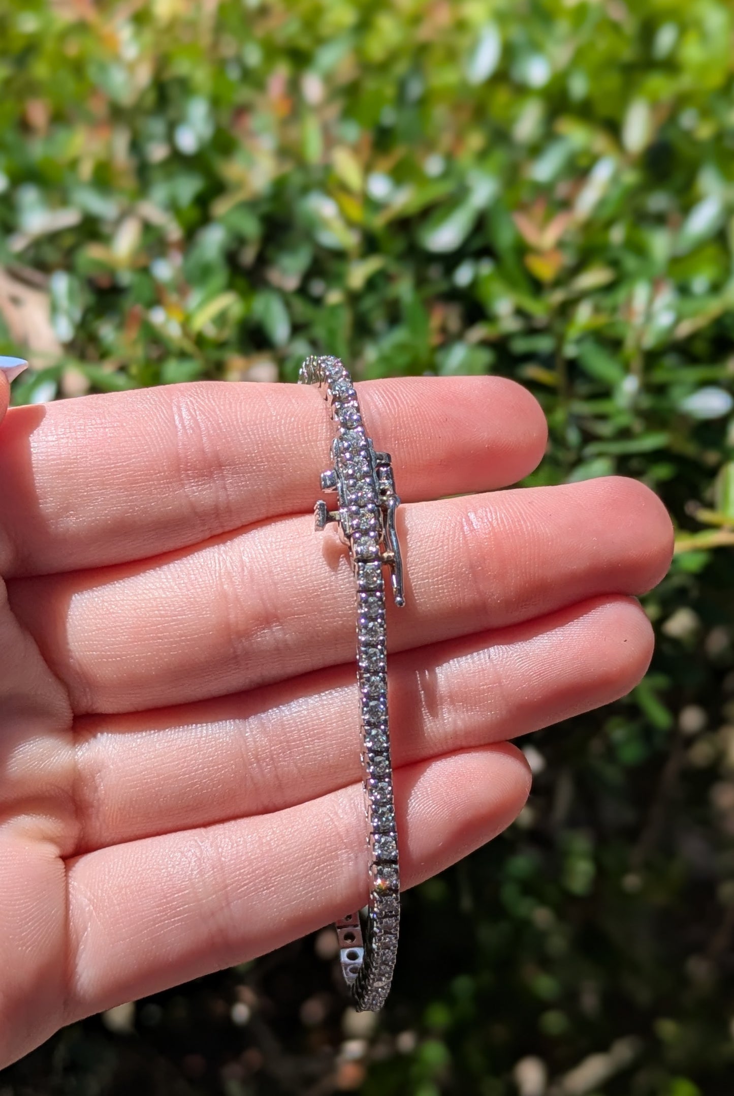 14kt White Gold Diamond Tennis Bracelet