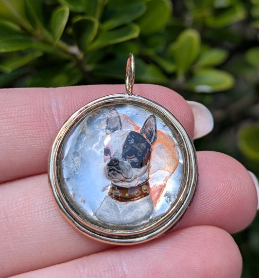 Large Essex Crystal Boston Terrier
