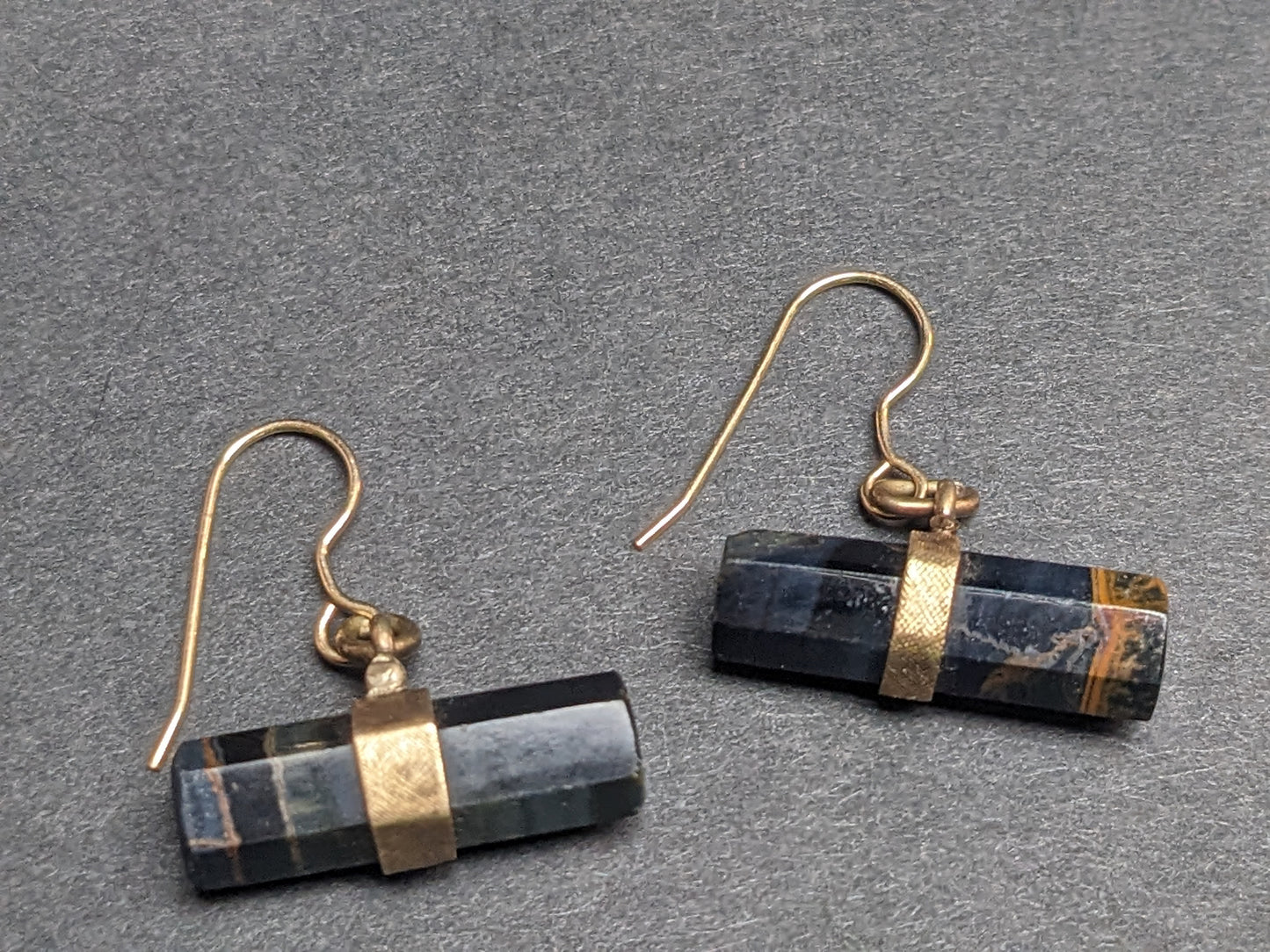 Agate 14k earrings