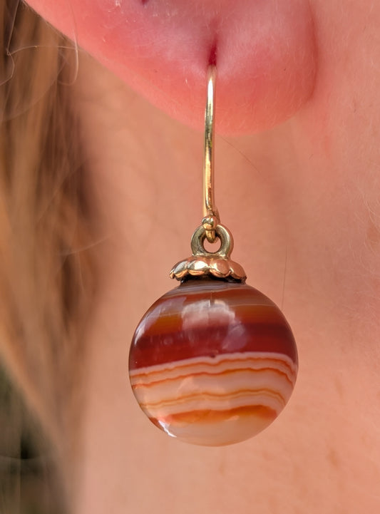 14kt Agate Earrings
