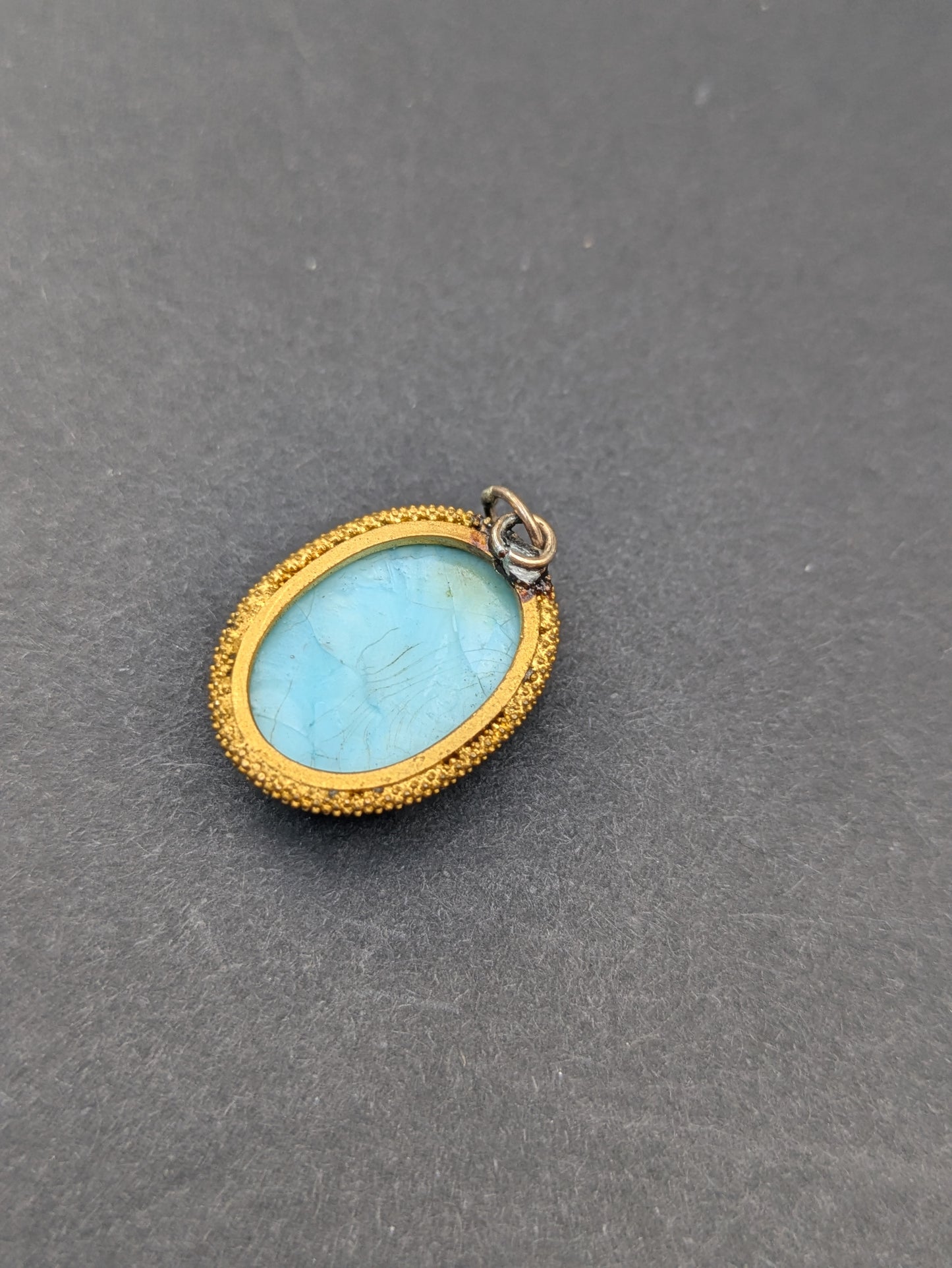 14/18kt Gold and Turquoise Pendant