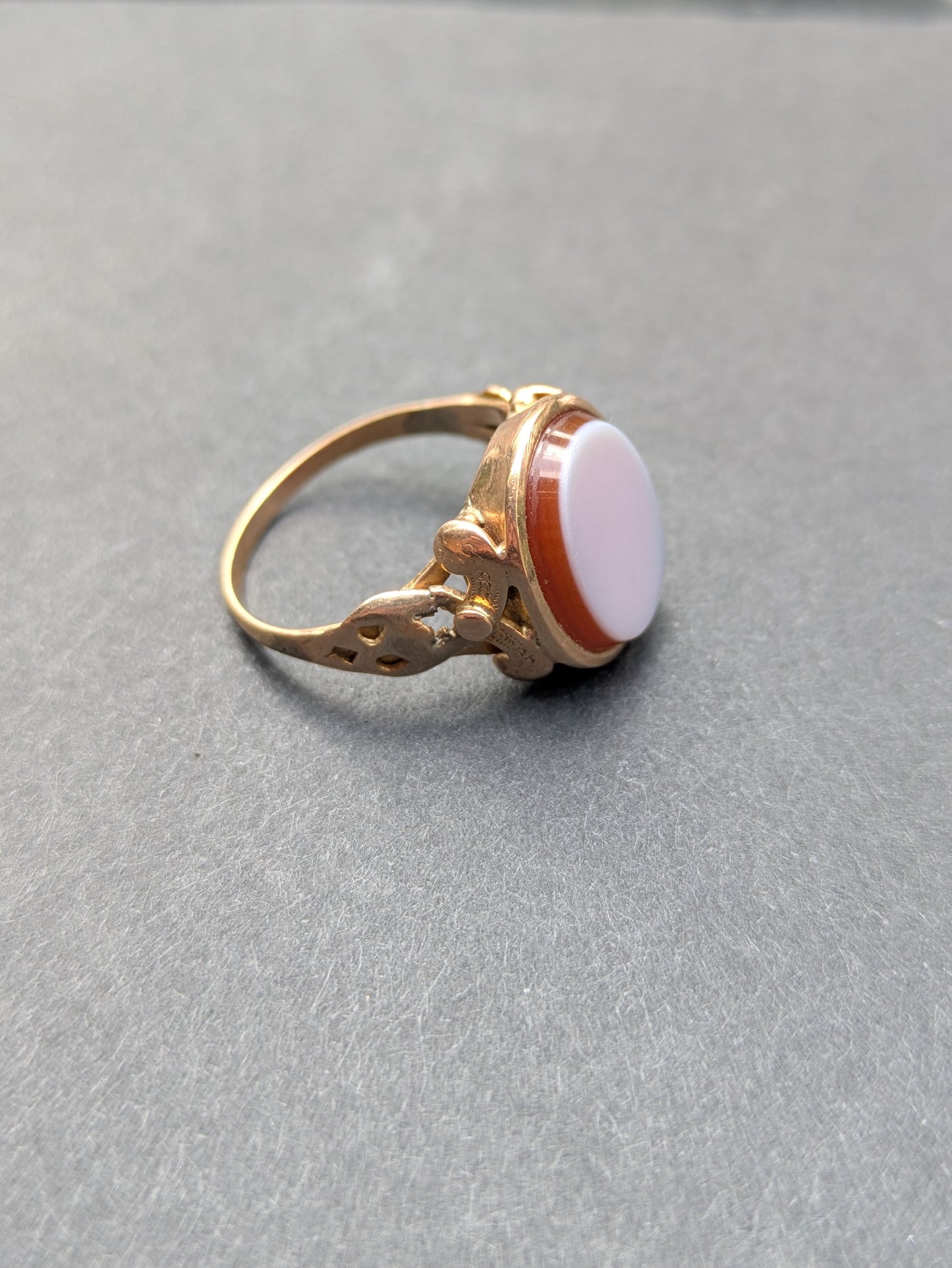 Late 1800's Carnelian +10kt Ring