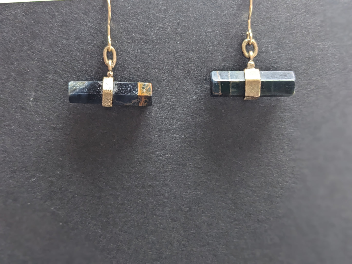 Agate 14k earrings