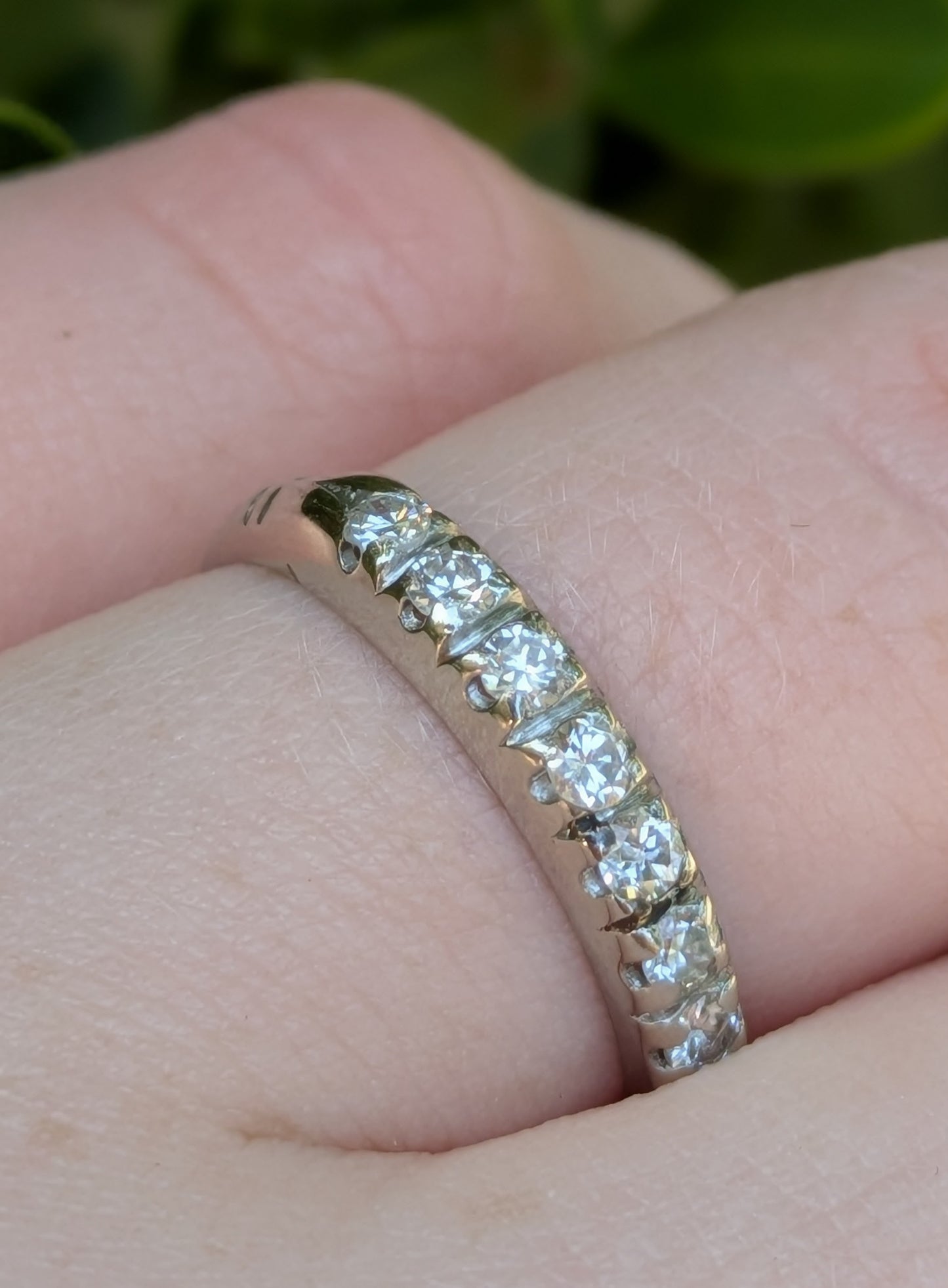 Platinum with Transitional Cut Diamond Anniversary Band