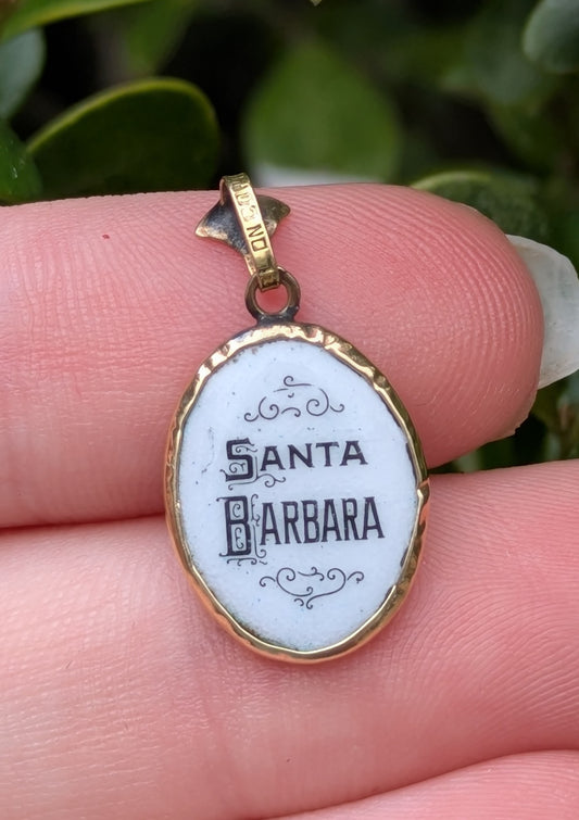 18Kt Santa Barbara Italian Pendant