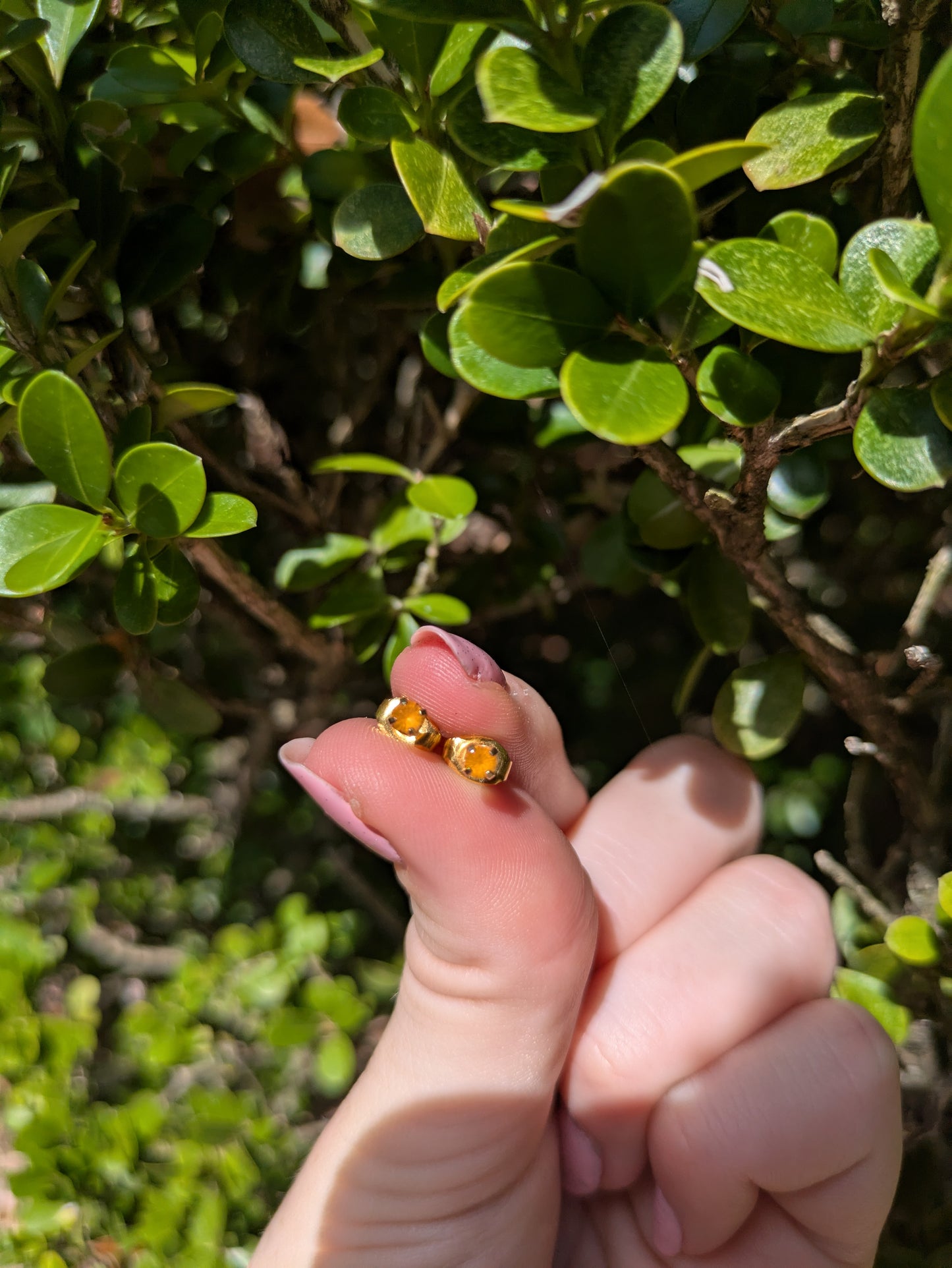 14kt Citrine Stud Earrings