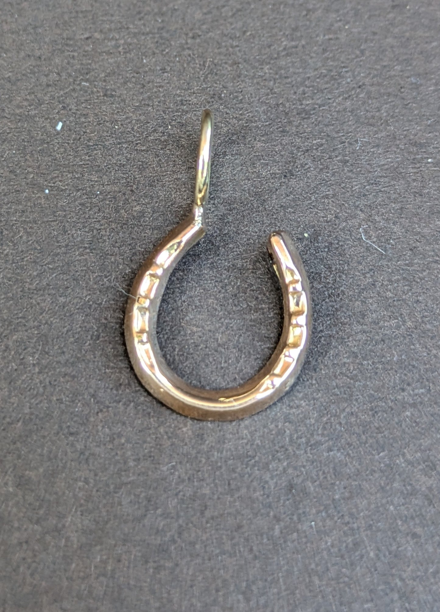 9kt English Interwar Years Horseshoe Charm Conversion
