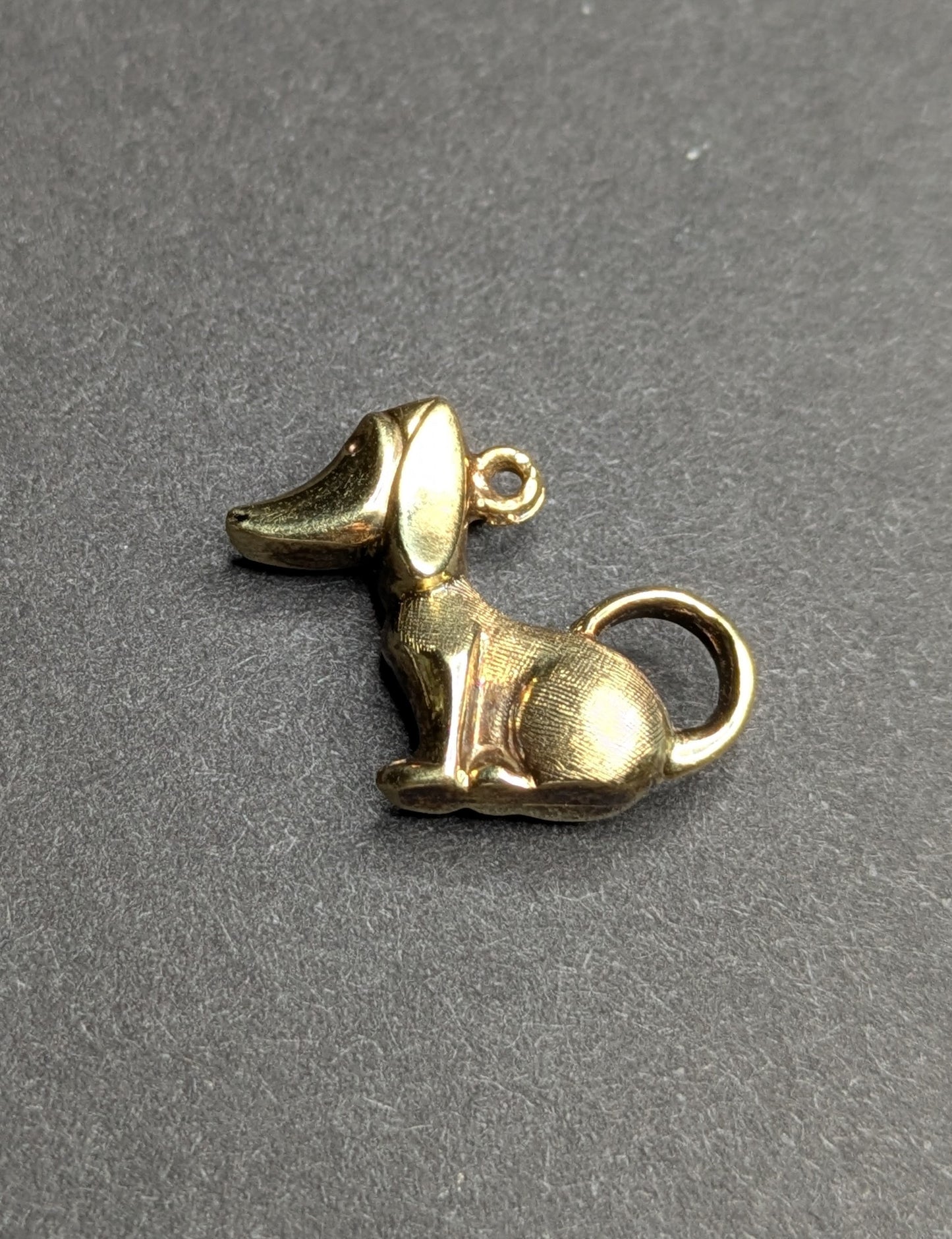 14kt 3-Dimensional Hound Dog Charm